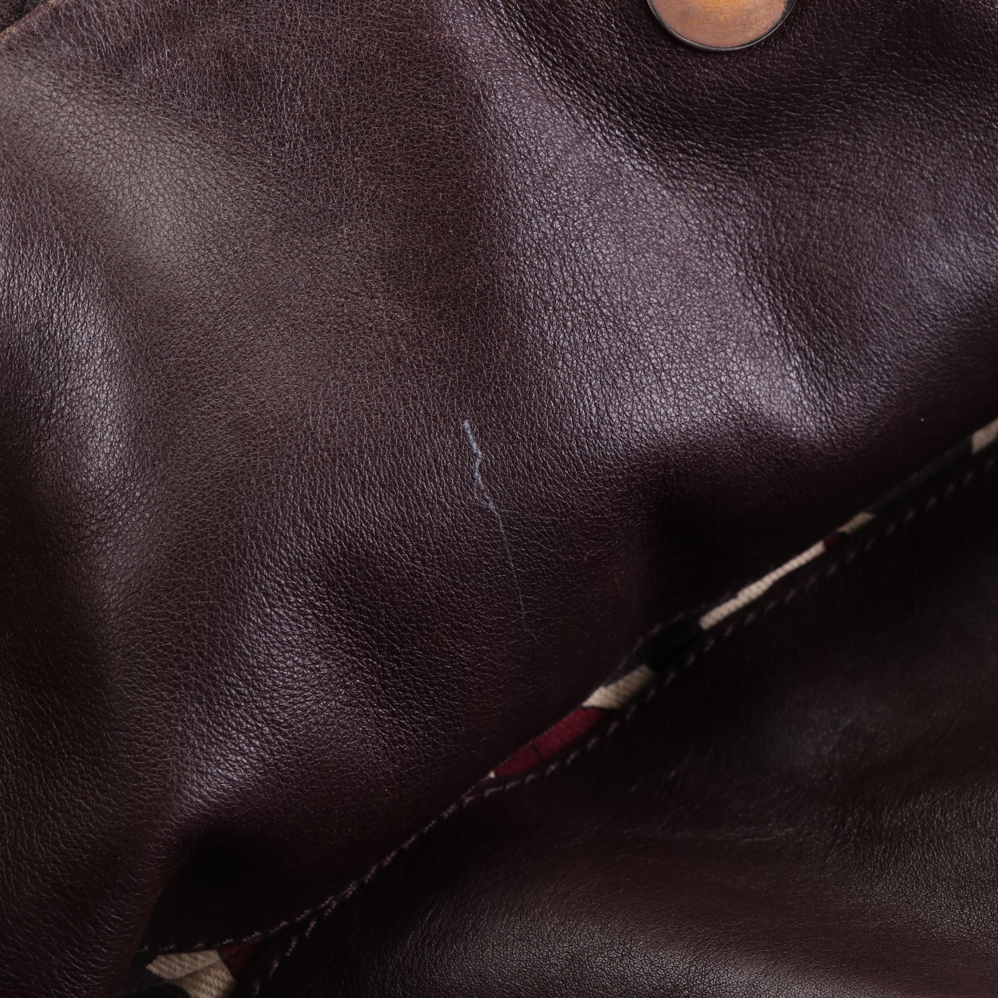 Gucci Hysteria Hobo Bag in Brown Guccissima Leather