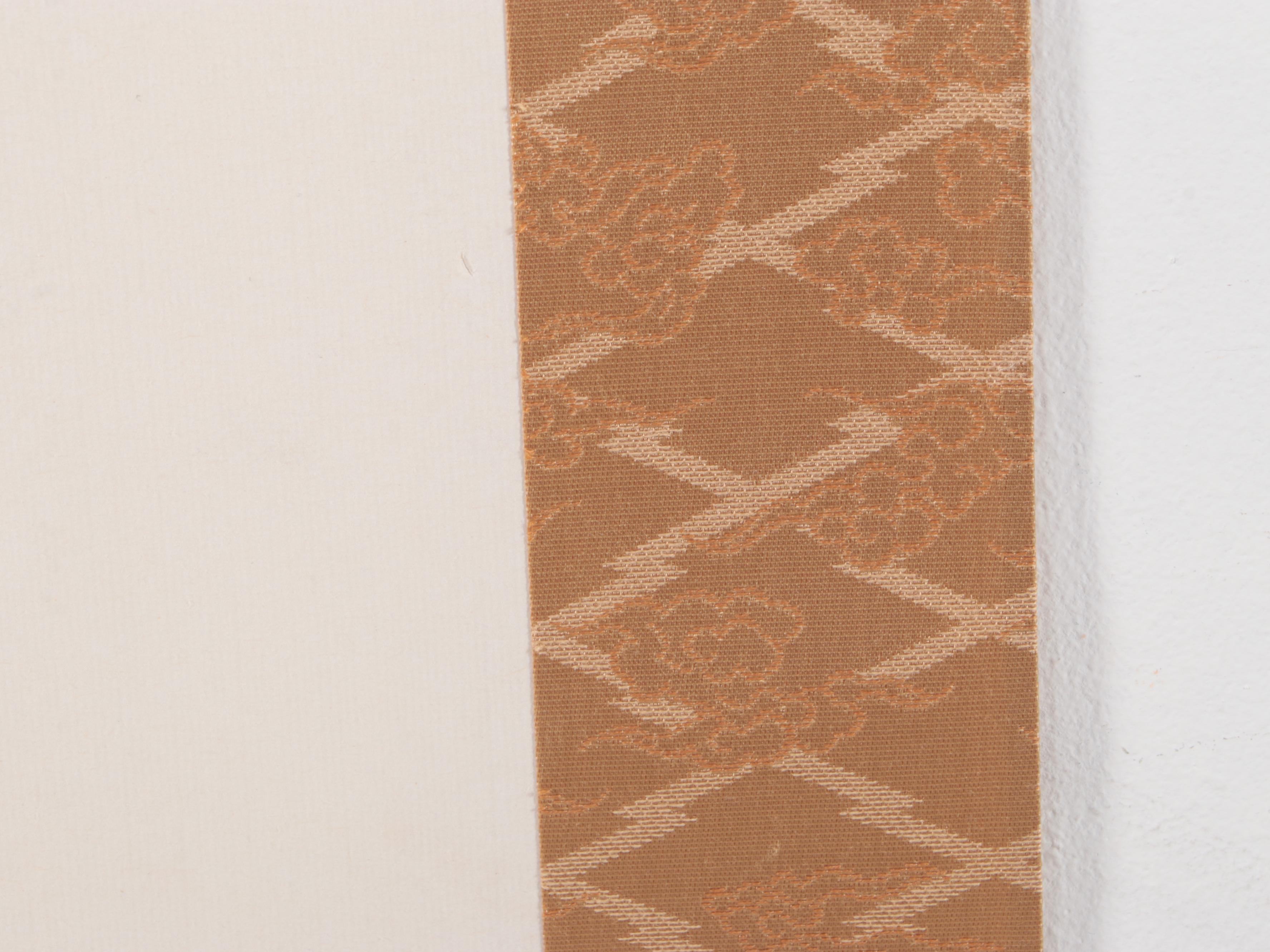 Artist Stamped Japanese Kanji Calligraphy Wall Hanging Scroll