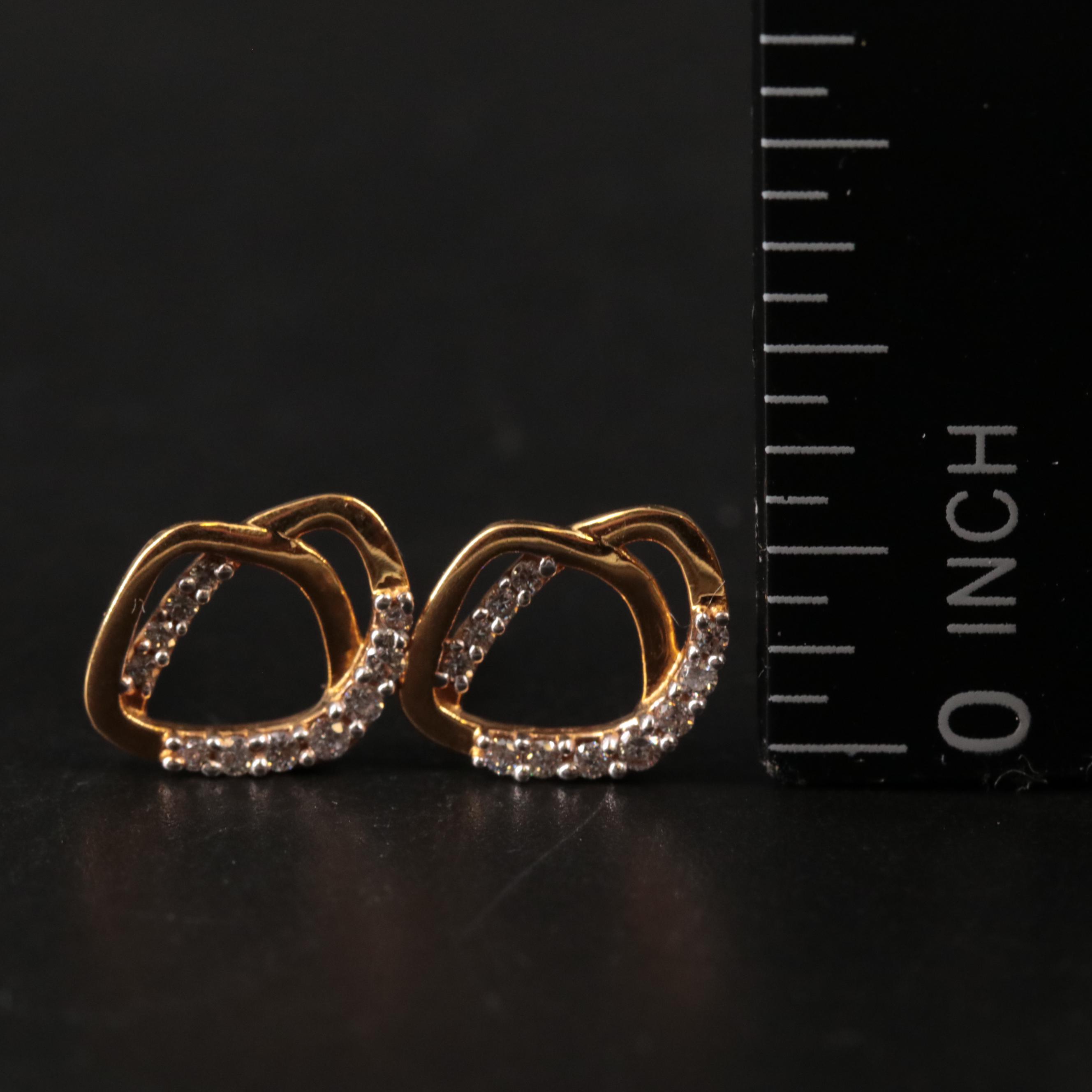 10K Cubic Zirconia Stud Earrings