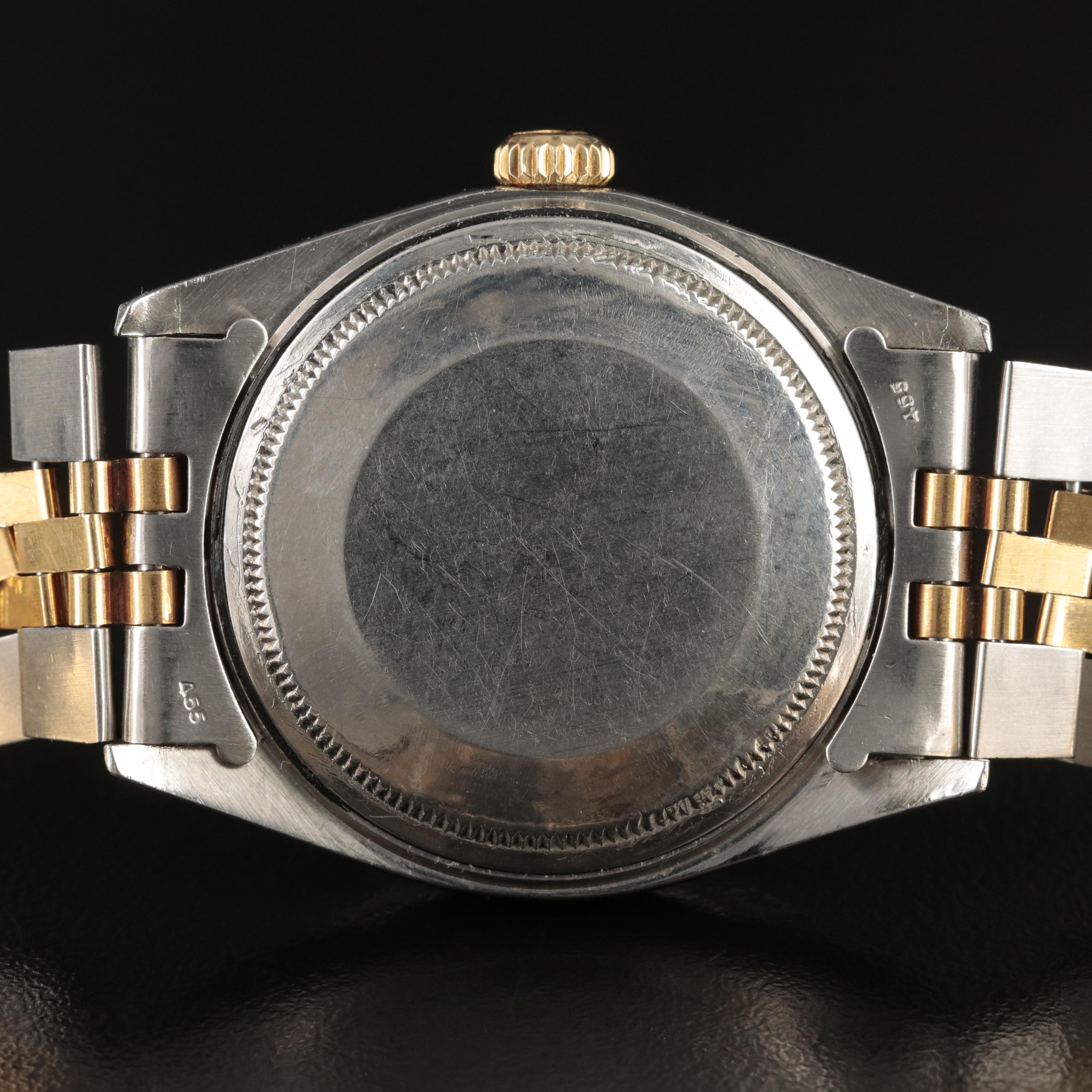 1971 Rolex Datejust Beige/Bronze Pie Pan Dial Watch