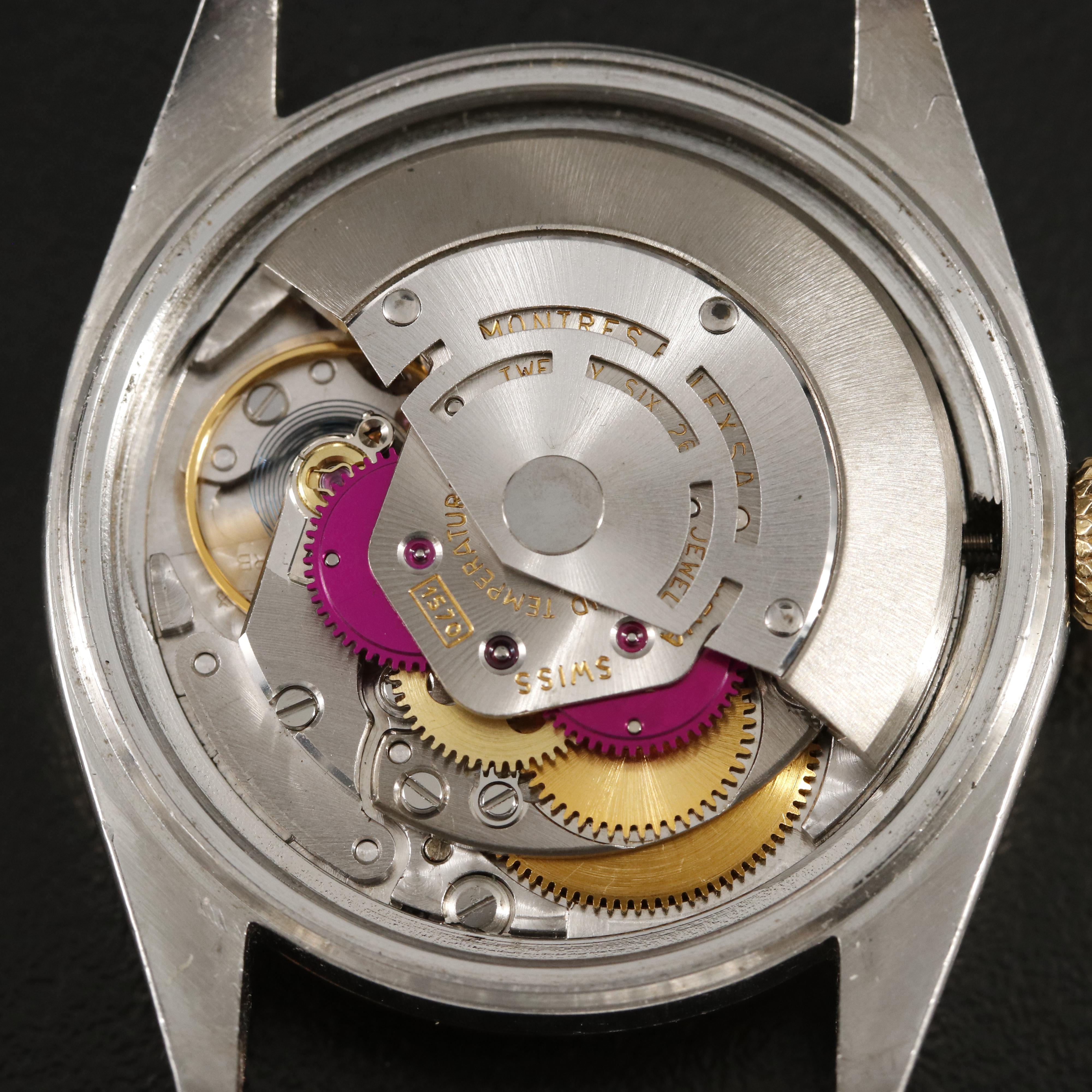 1971 Rolex Datejust Beige/Bronze Pie Pan Dial Watch