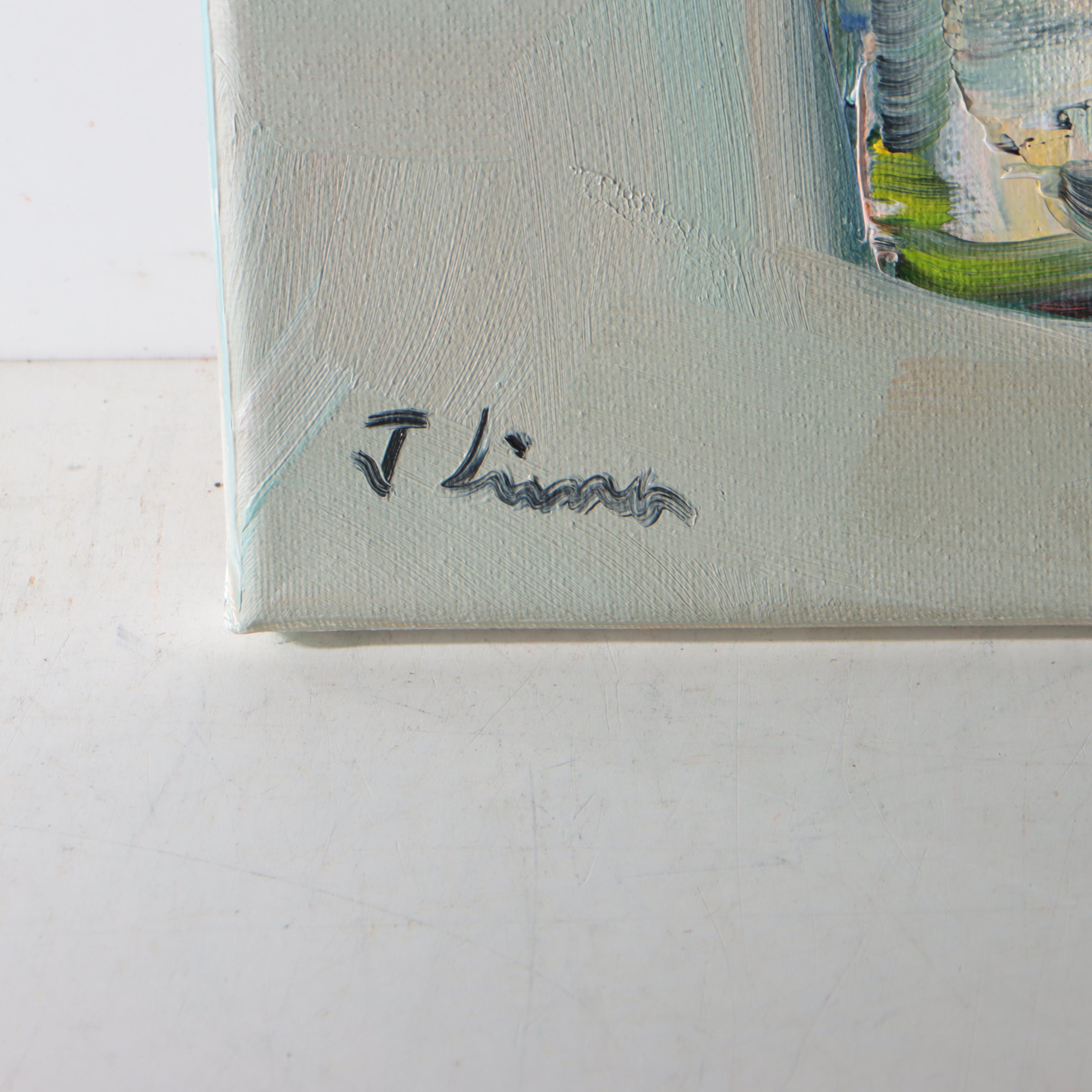 José M. Lima Floral Still Life Oil Painting, 2022