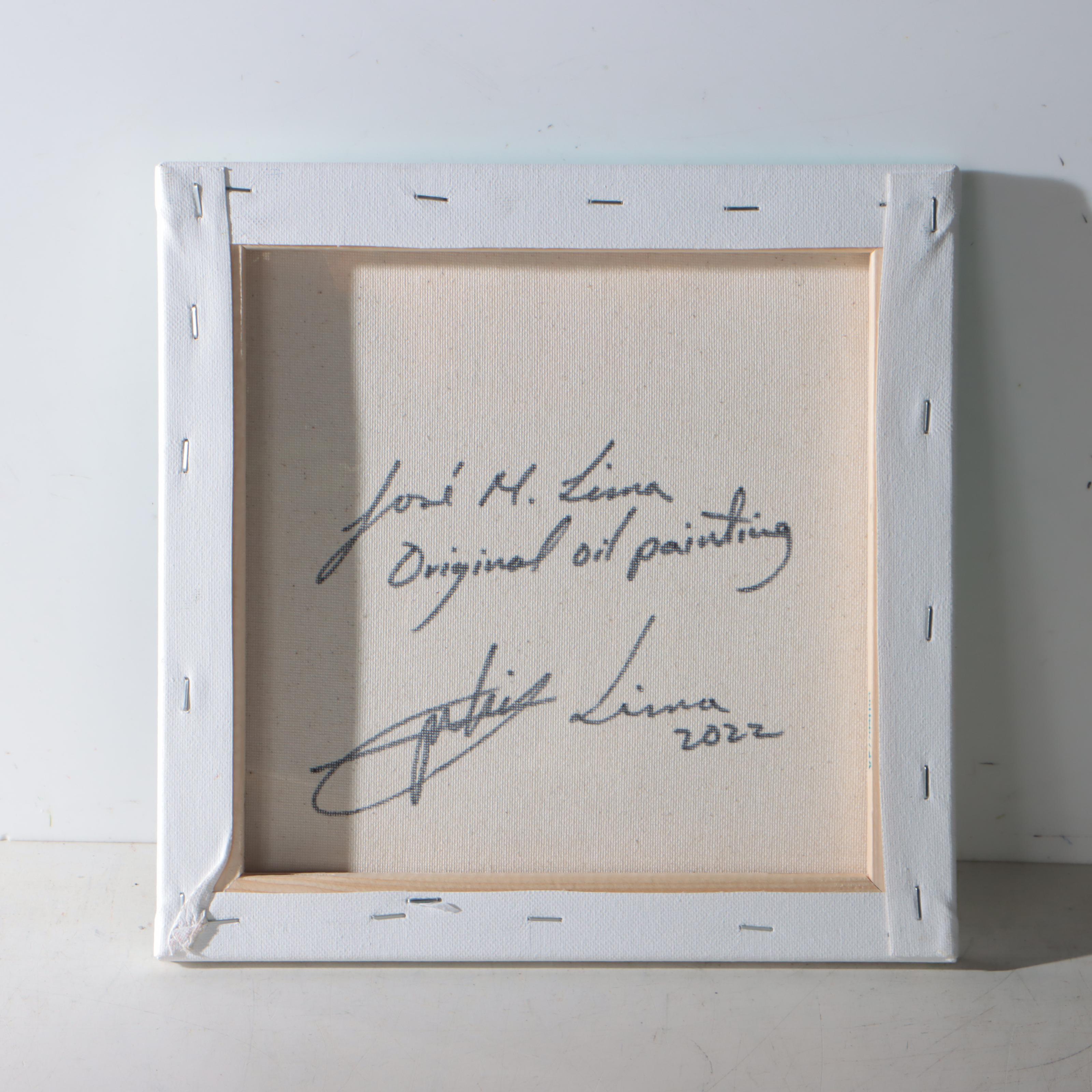 José M. Lima Floral Still Life Oil Painting, 2022