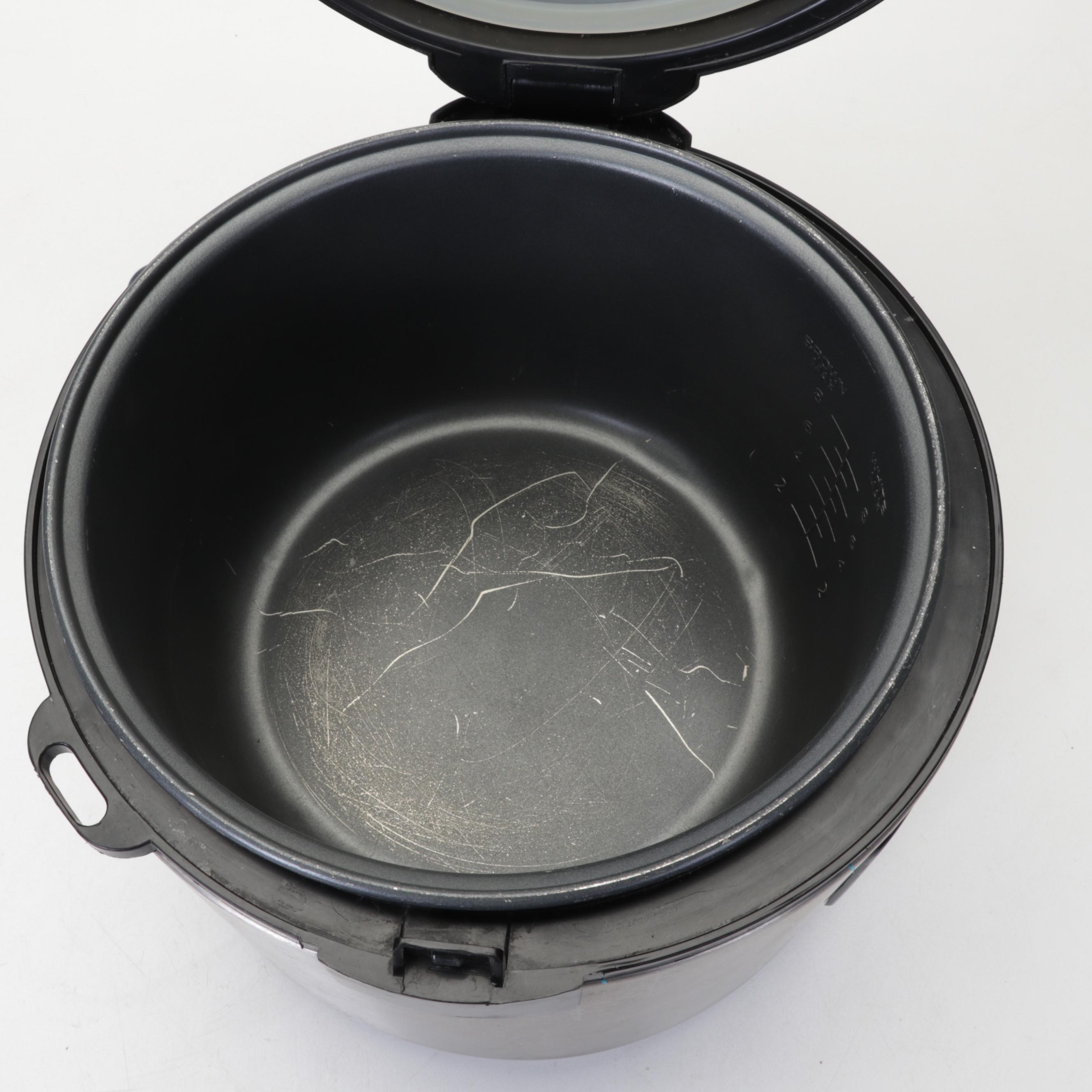 Big Boss Air Fryer, Presto Rice Cooker, and Rival Waffle Iron