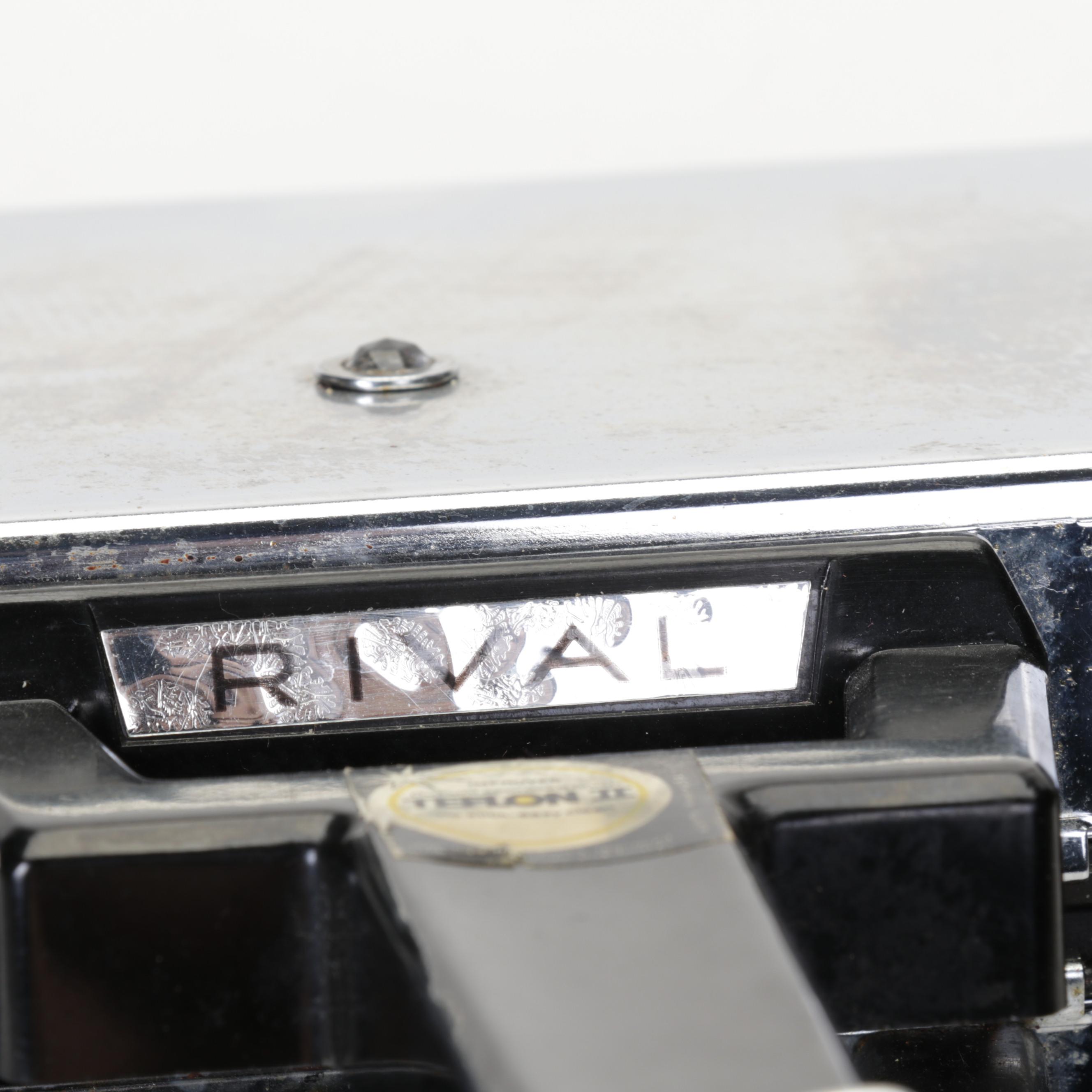 Big Boss Air Fryer, Presto Rice Cooker, and Rival Waffle Iron