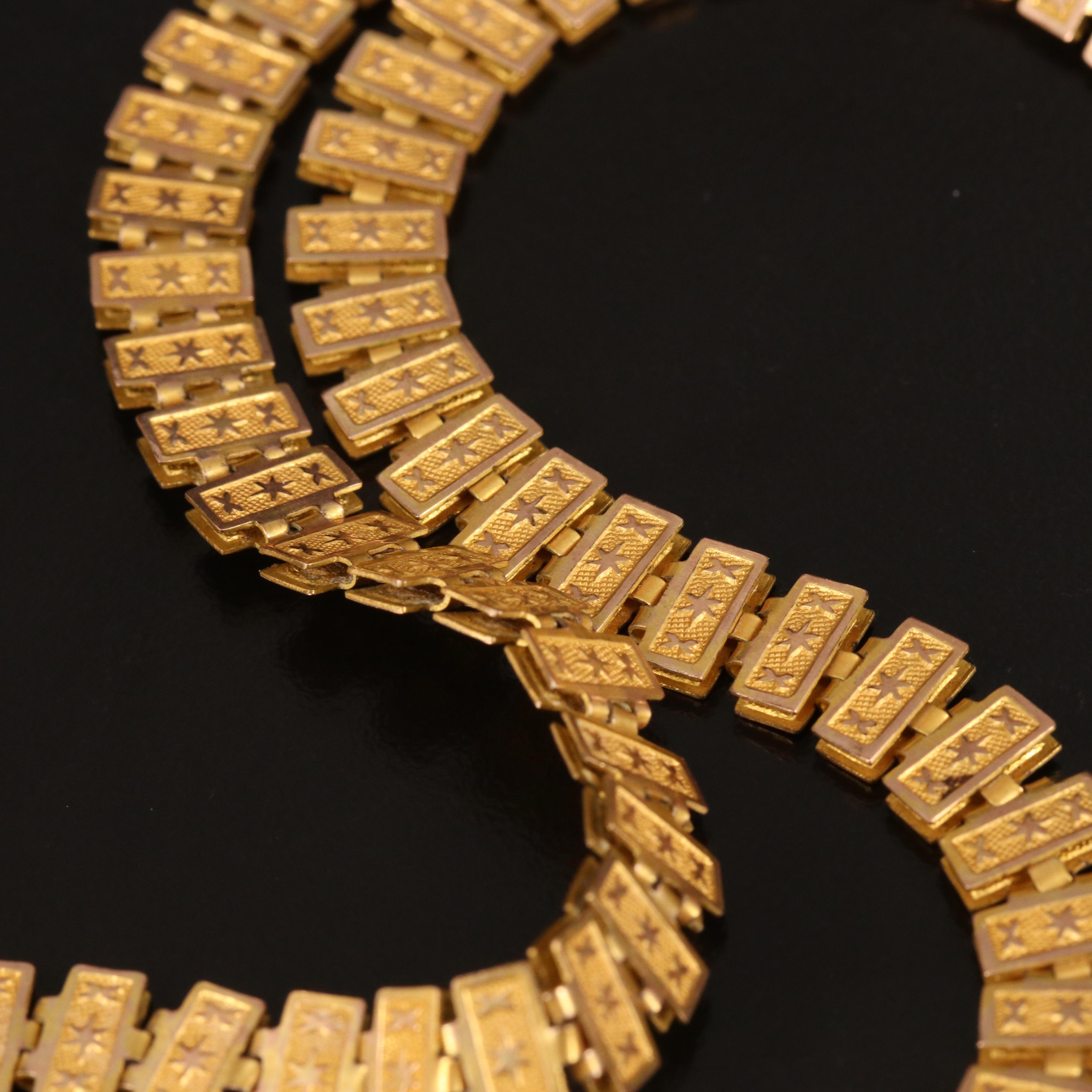 Victorian Book Chain Necklace with Locket