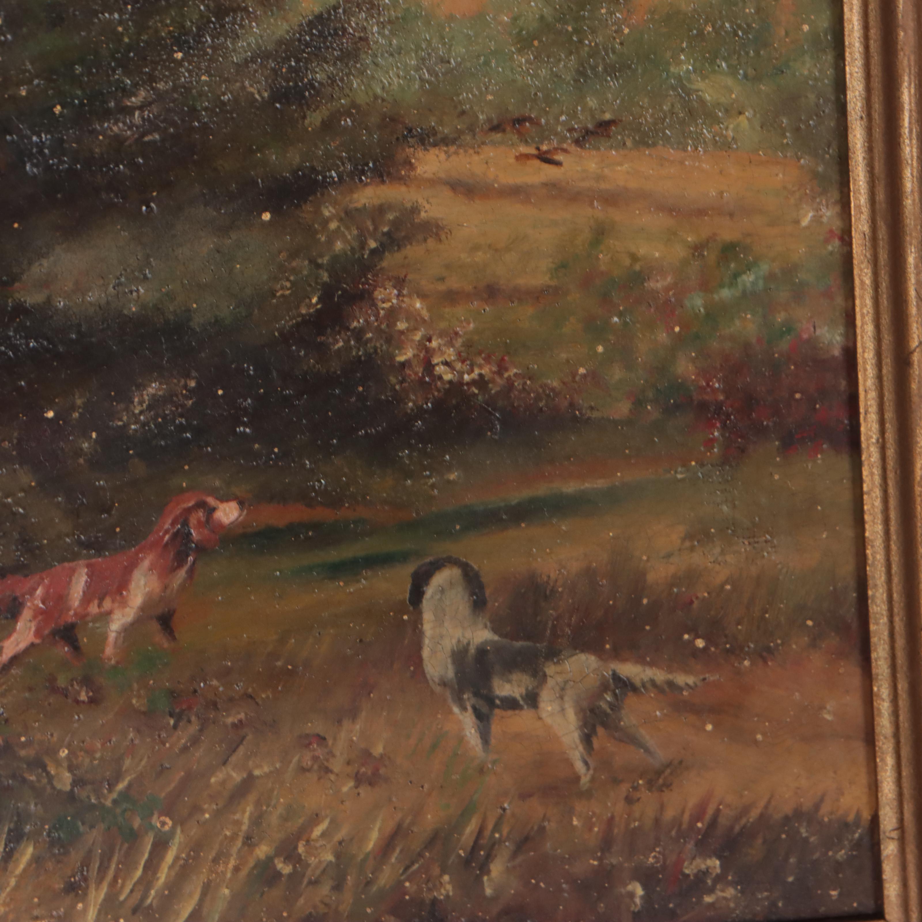 Oil Painting of Hunting Scene, 1913