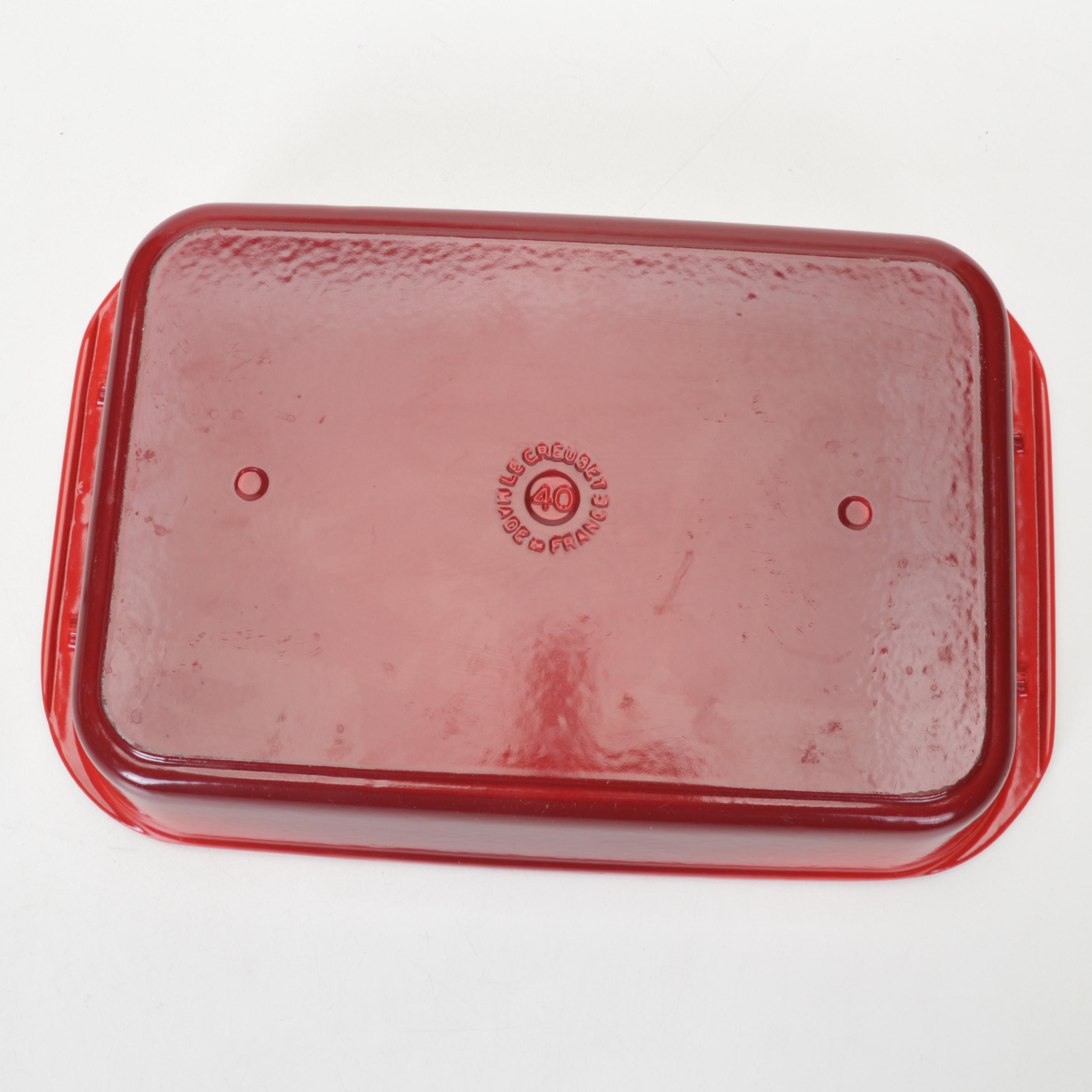 Le Creuset Cerise Enameled Cast Iron Roaster and Rack