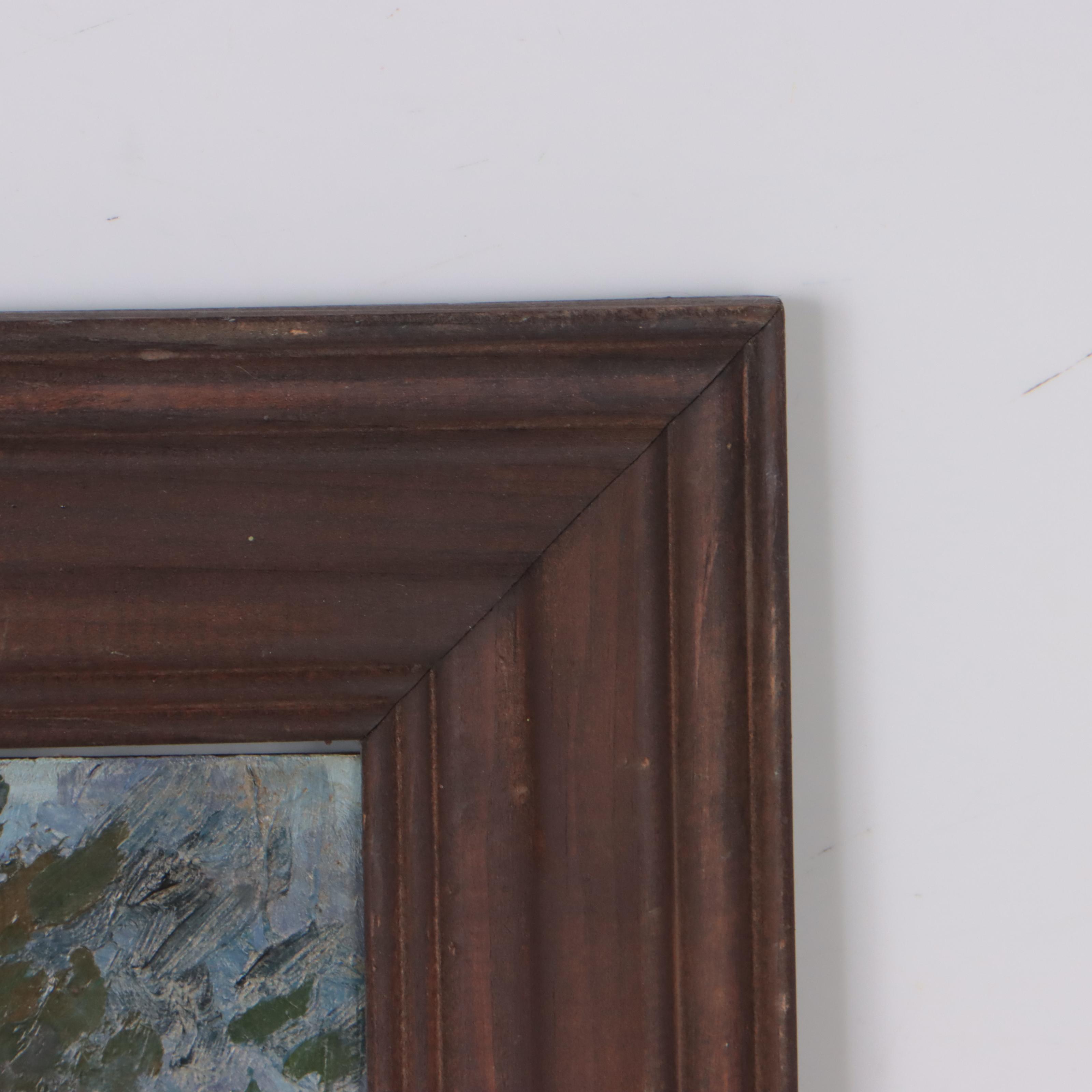 Oil Painting of Verdant Landscape