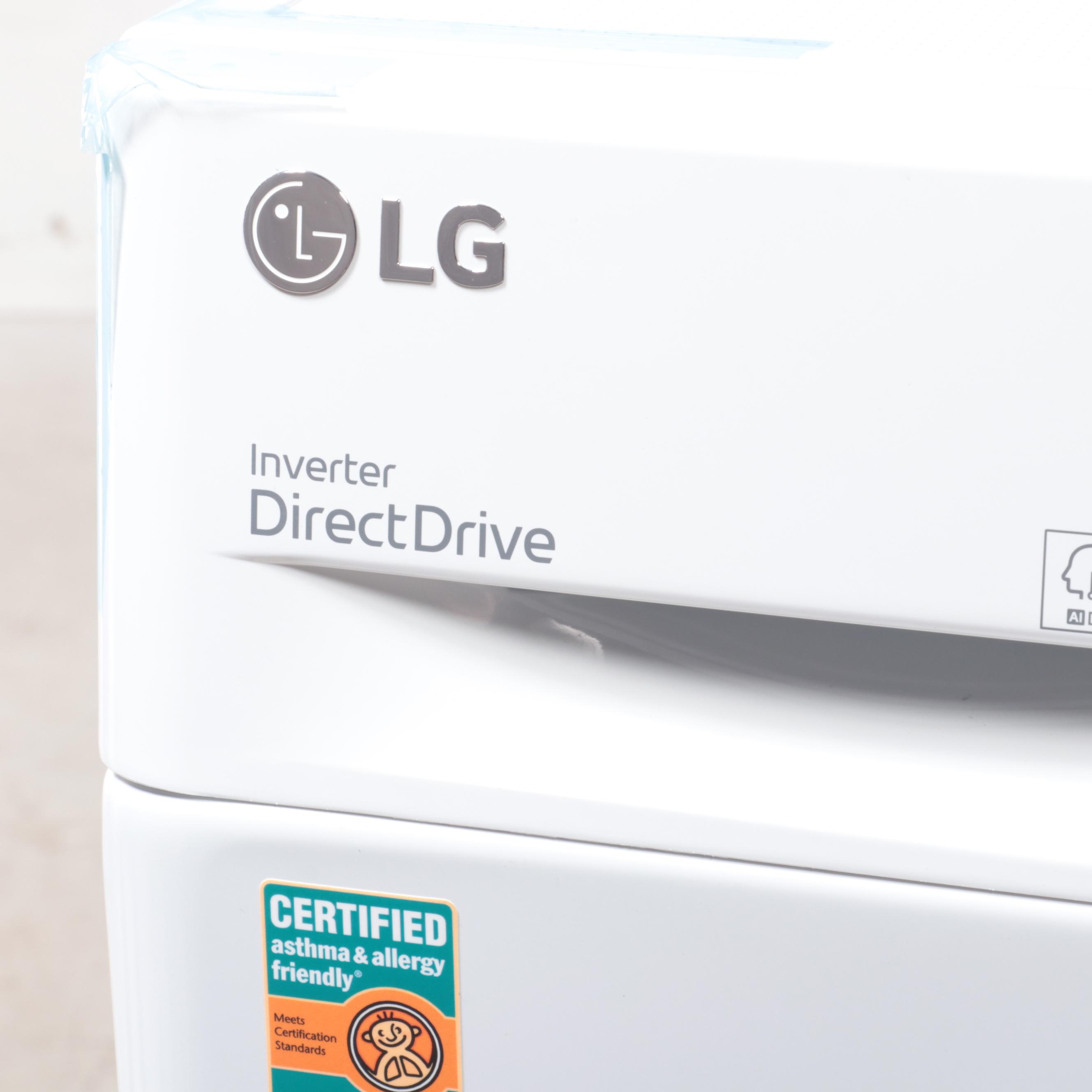 LG 2.4 Cu. Ft. White Smart Compact Front Load All-In-One Washer/Dryer Combo