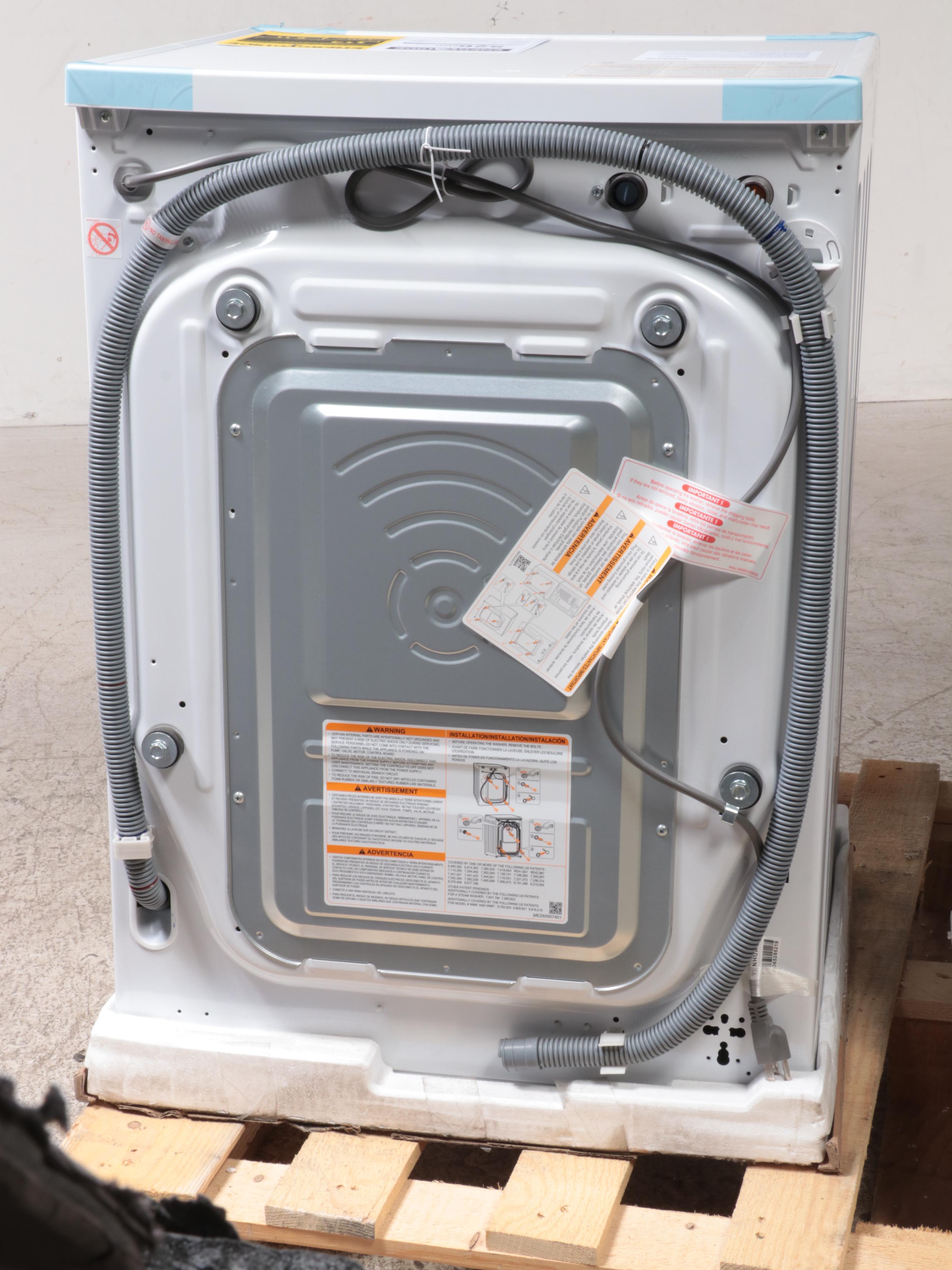 LG 2.4 Cu. Ft. White Smart Compact Front Load All-In-One Washer/Dryer Combo