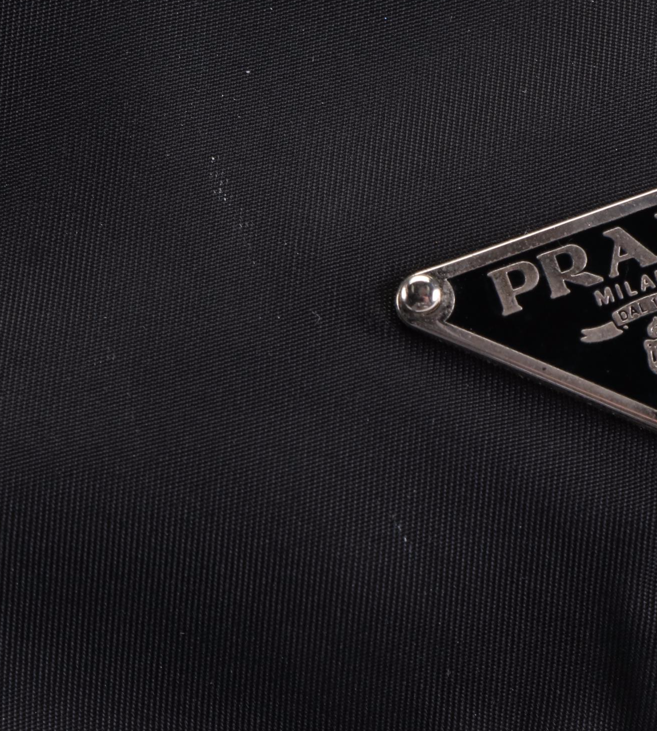 Prada Flap-Front Crossbody Bag in Nylon with Leather Trim