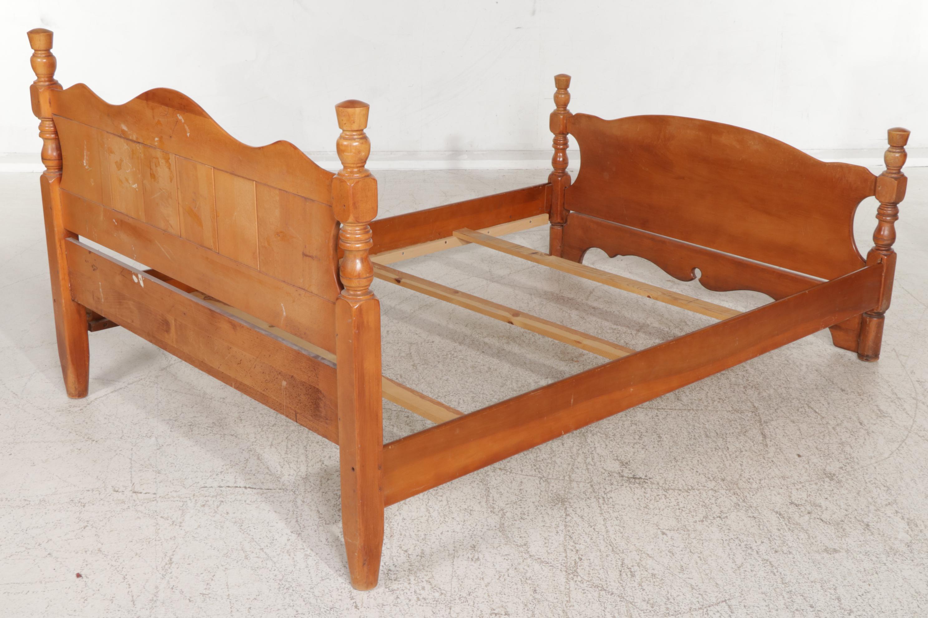 Virginia House Nautical-Themed Maple Three-Piece Bedroom Set, Mid-20th Century