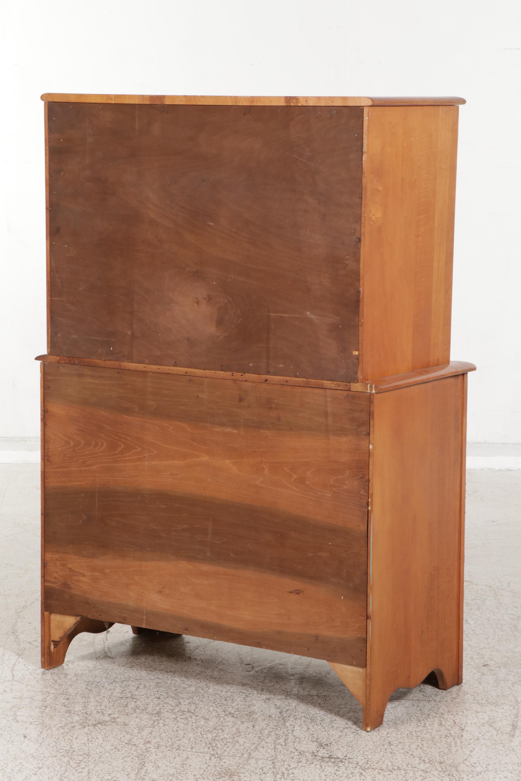 Virginia House Nautical-Themed Maple Three-Piece Bedroom Set, Mid-20th Century