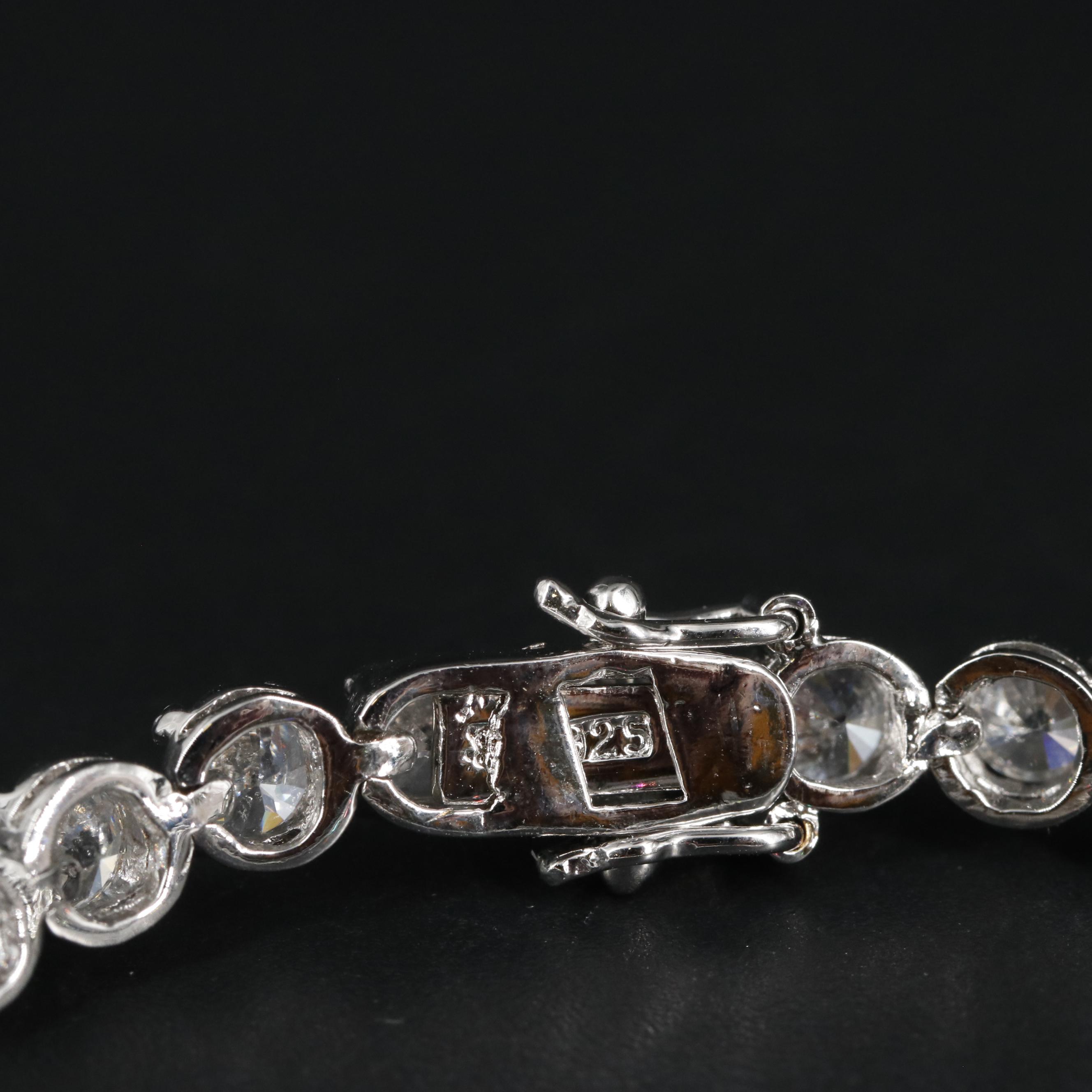 Sterling Cubic Zirconia Tennis Bracelet