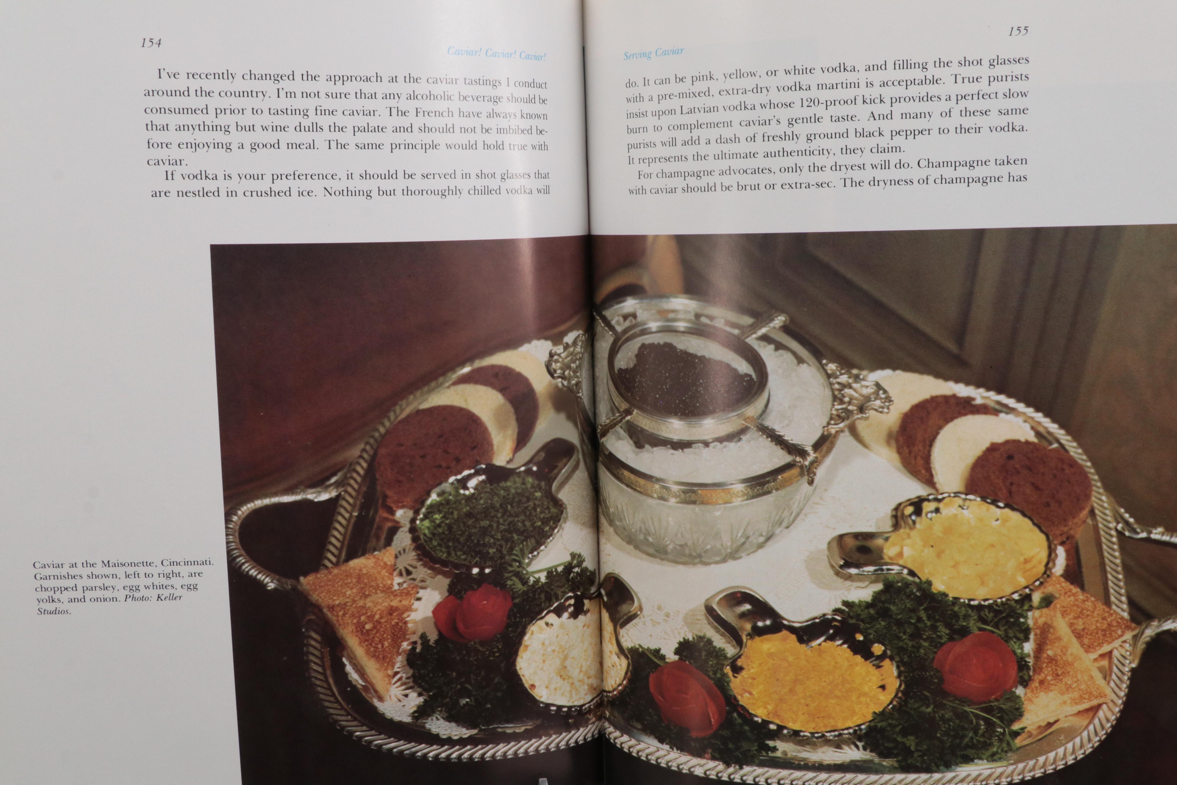 First Edition "Caviar! Caviar! Caviar!" with Crystal Caviar Bowl and Utensils