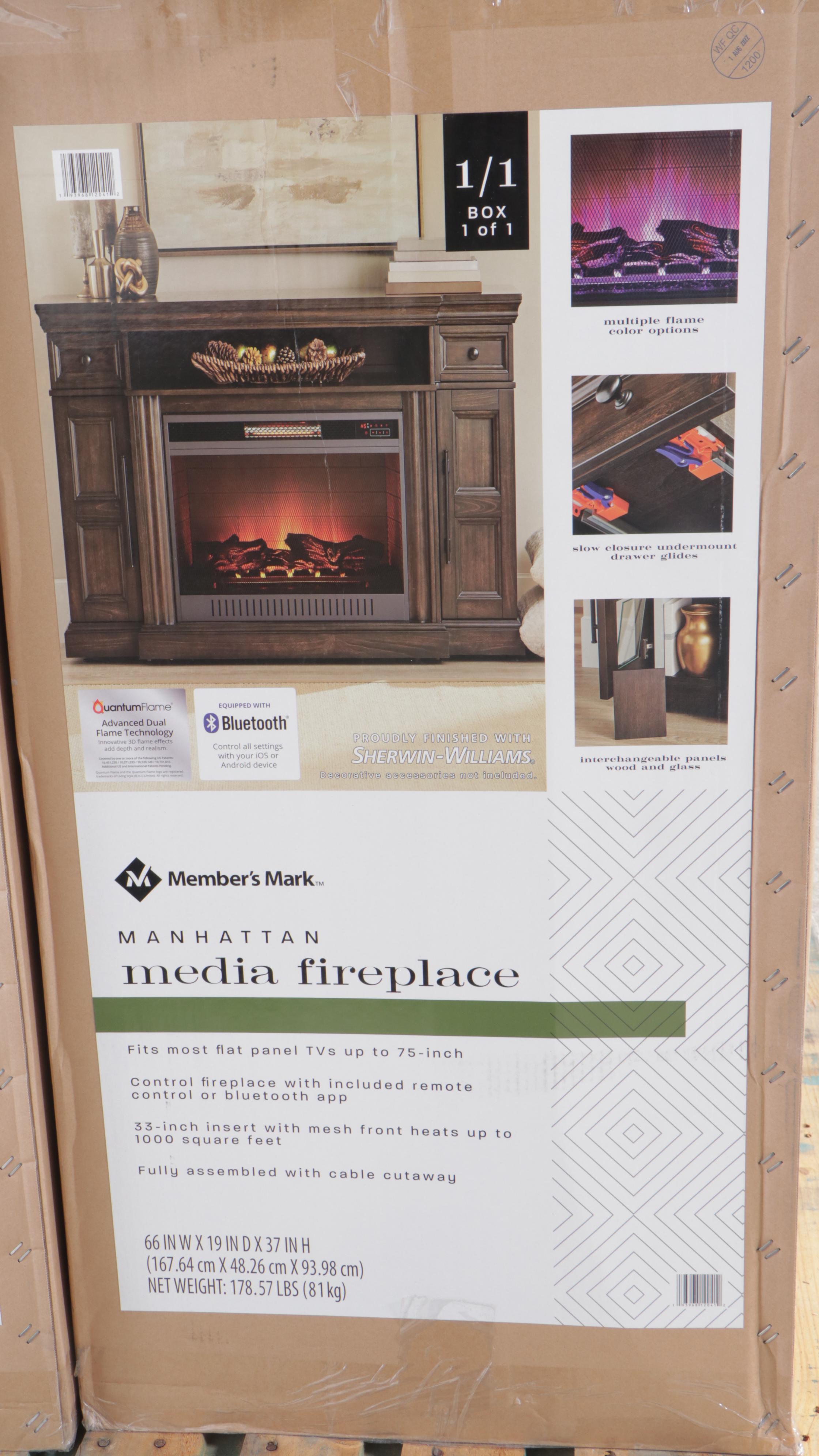 Member's Mark Manhattan Media Fireplace