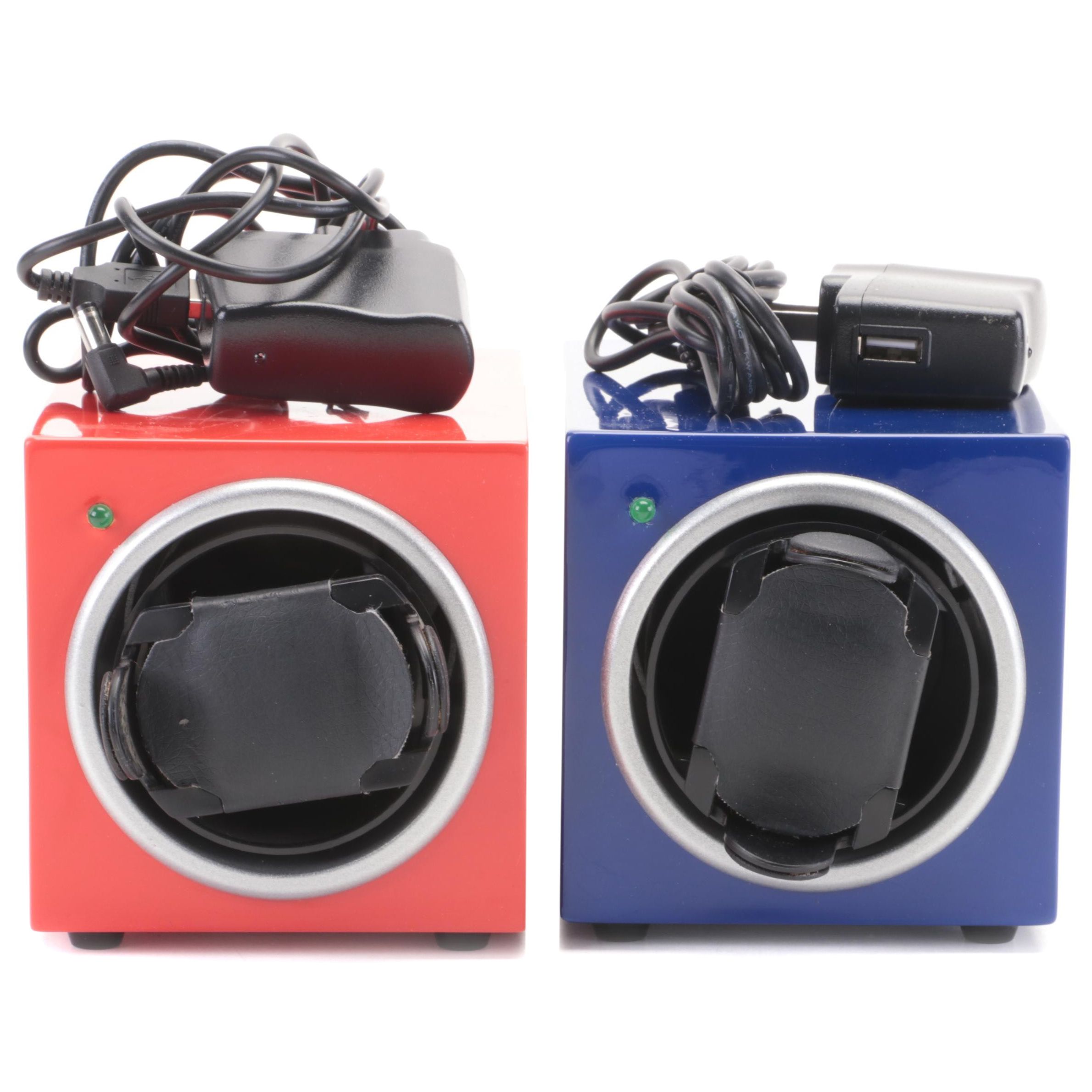 Red and Blue Lacquer Single Watch Winders