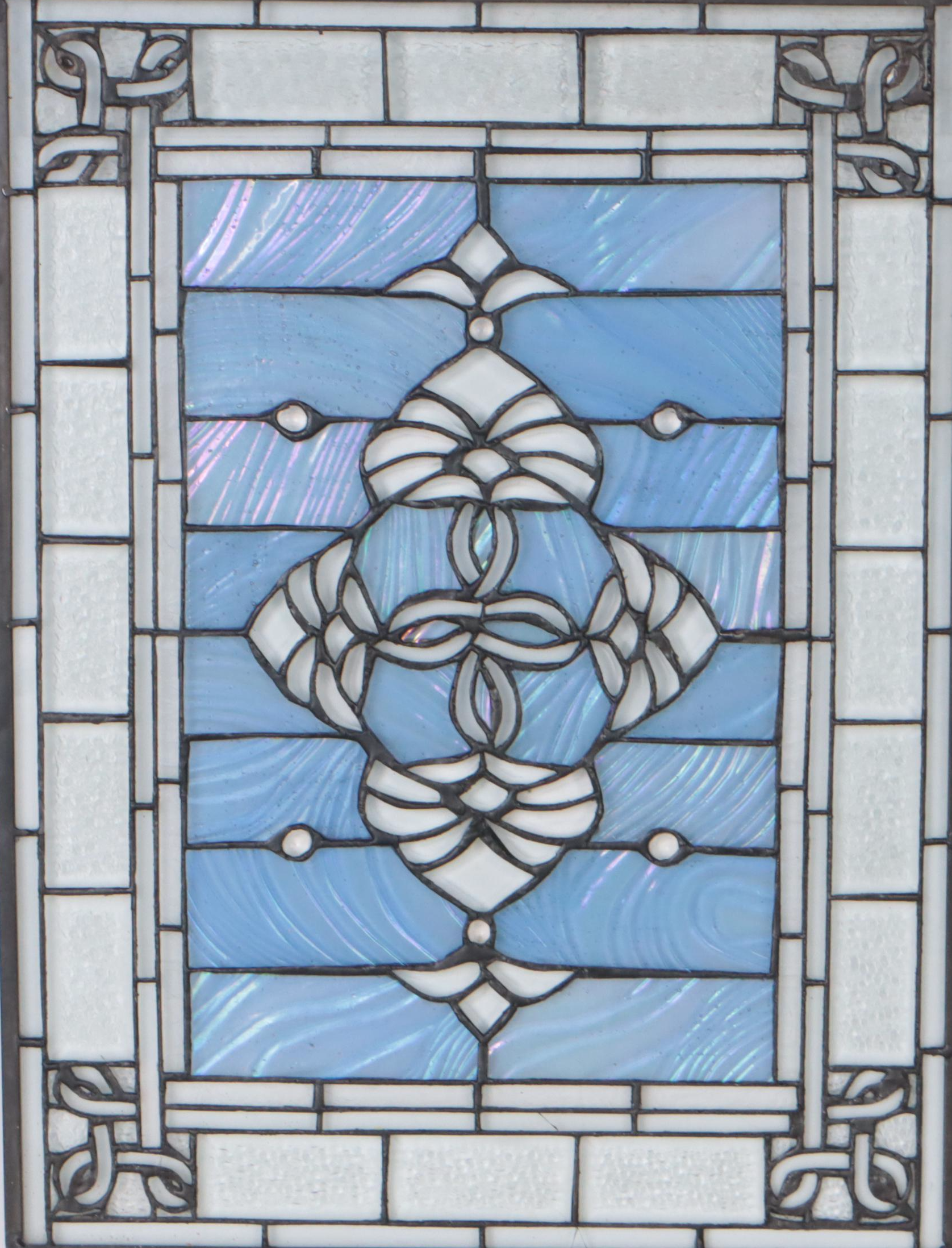 Stained Glass Hanging Window Panel
