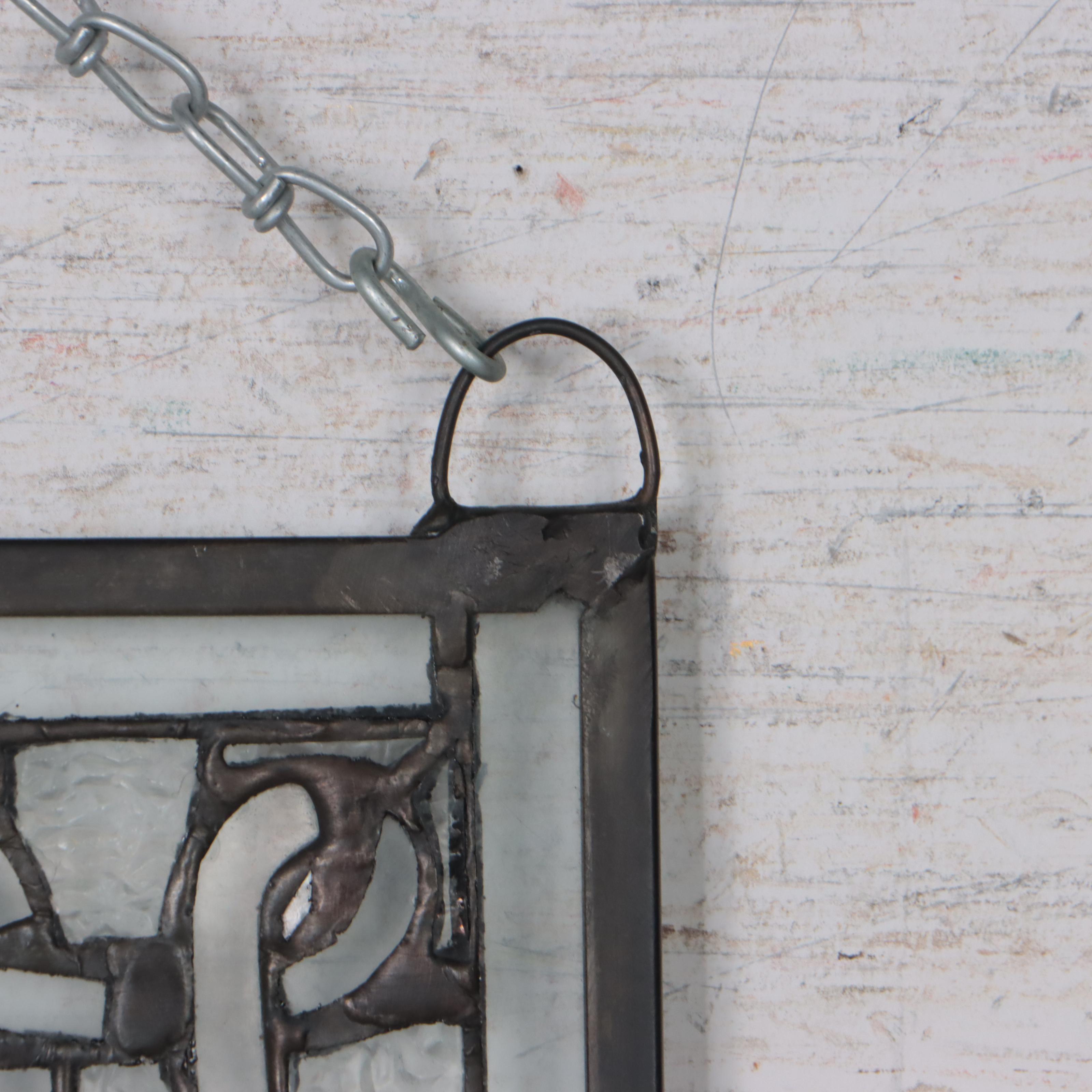 Stained Glass Hanging Window Panel