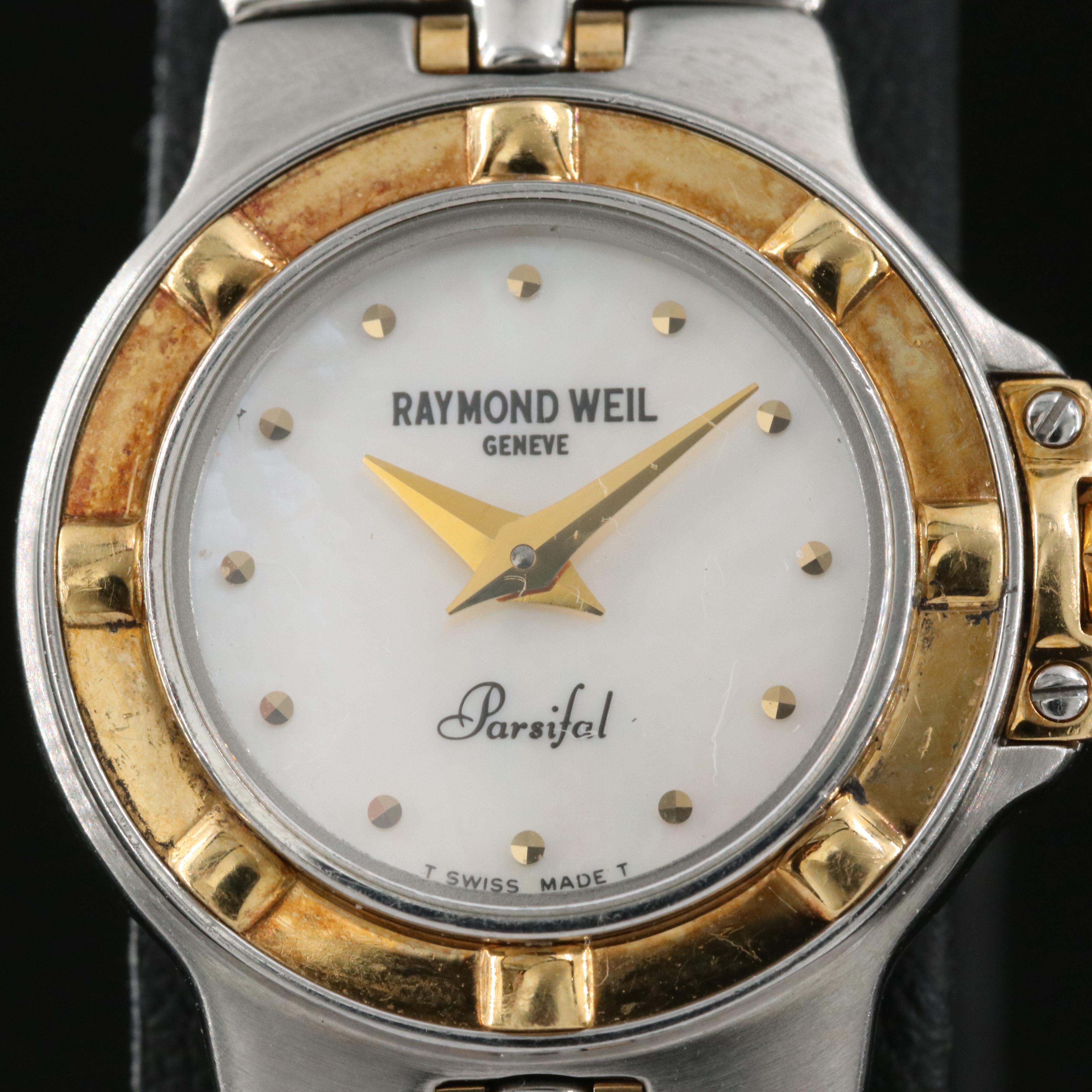 Raymond Weil Parsifal Mother of Pearl Dial Two -Tone Watch