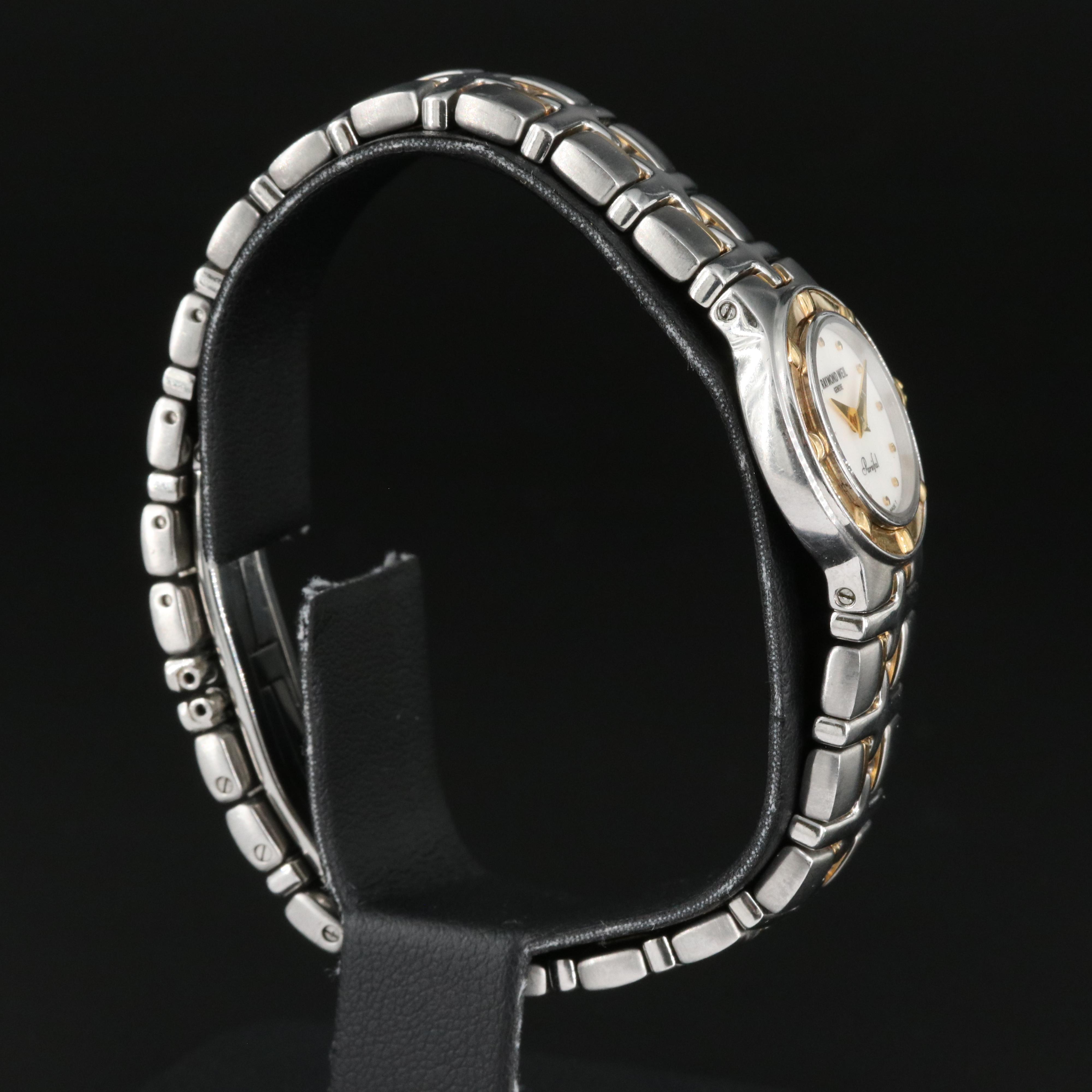 Raymond Weil Parsifal Mother of Pearl Dial Two -Tone Watch