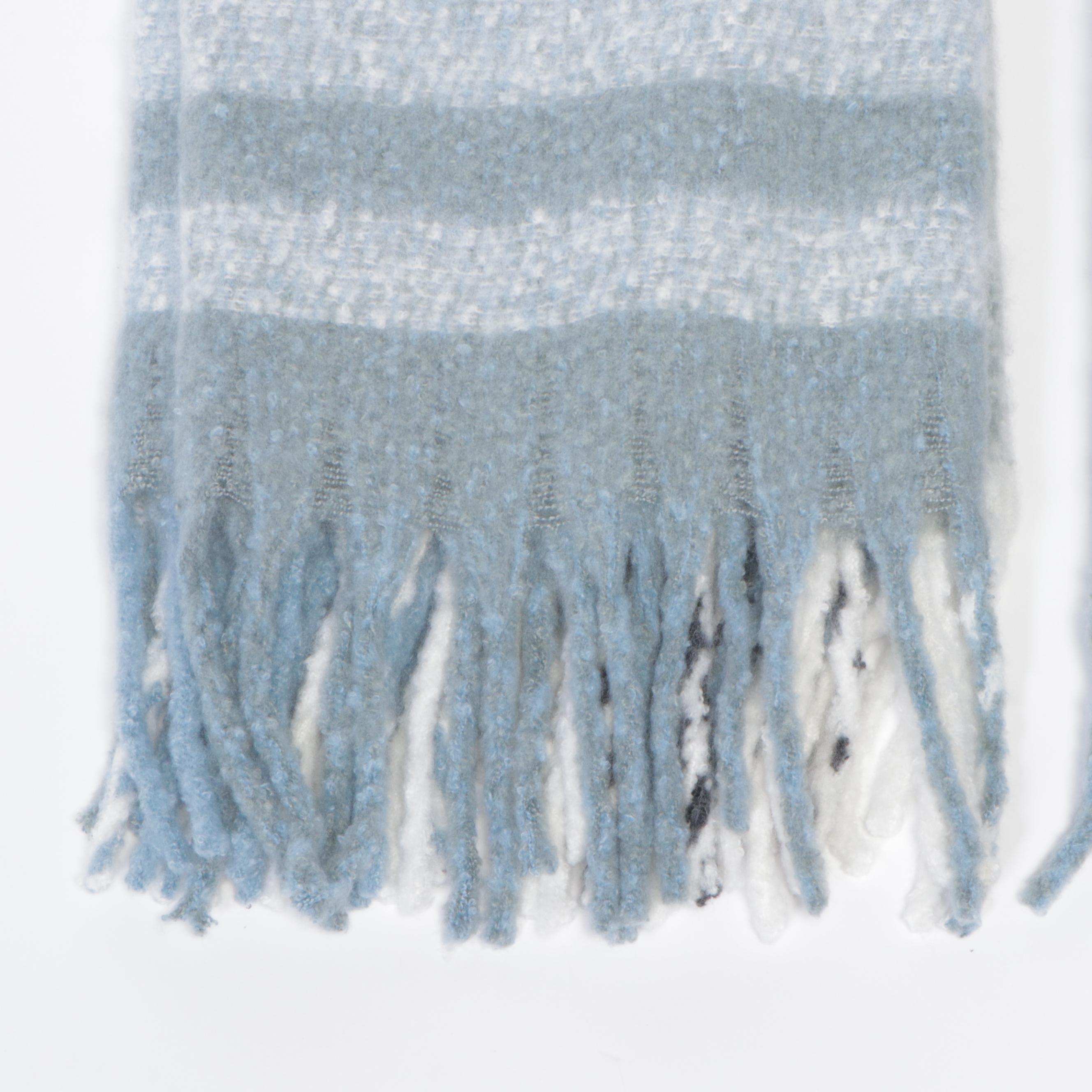 Magaschoni Home Faux Mohair Throws with Fringe