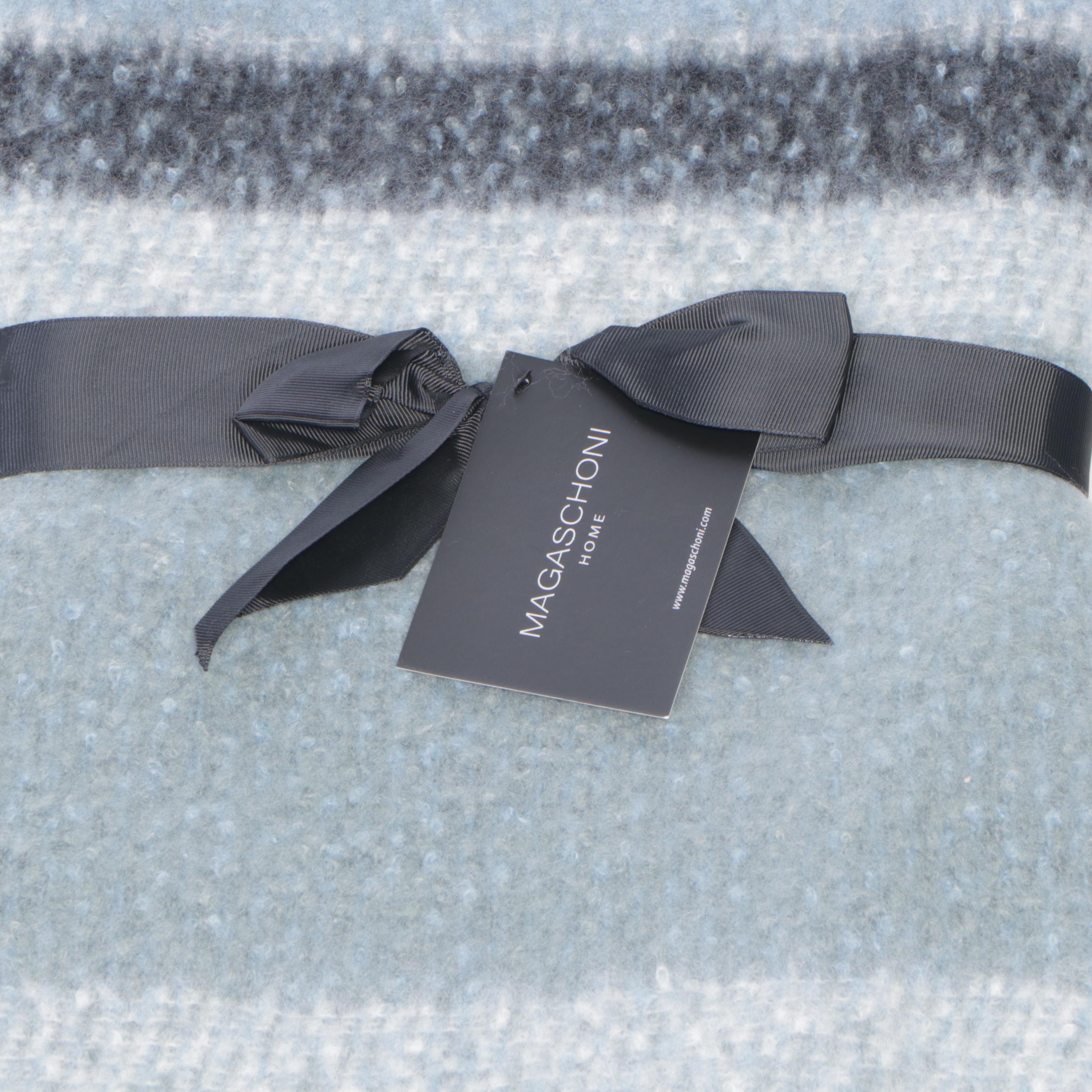 Magaschoni Home Faux Mohair Throws with Fringe