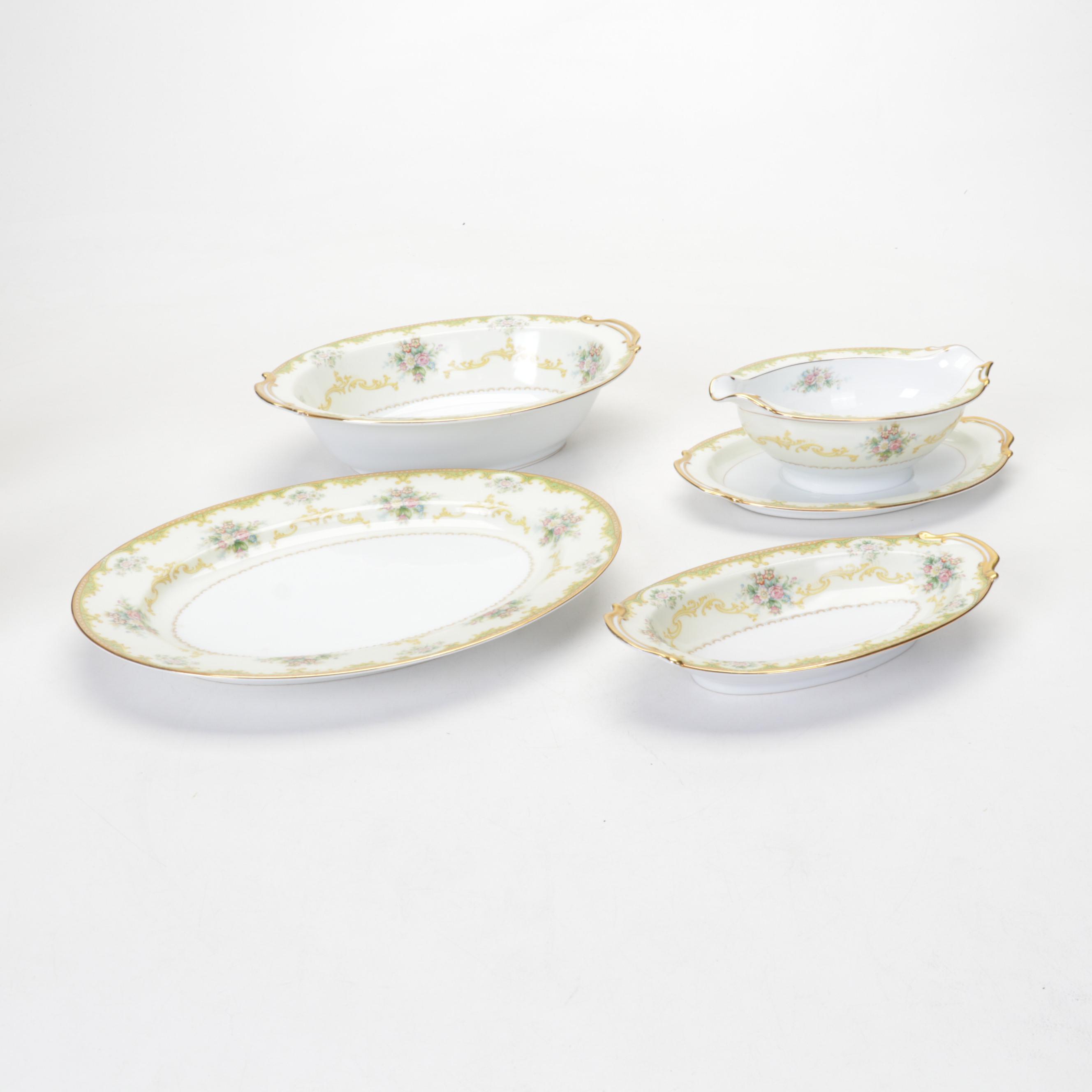 Noritake "Charoma" Porcelain Service and Dinnerware, Setting for Twelve