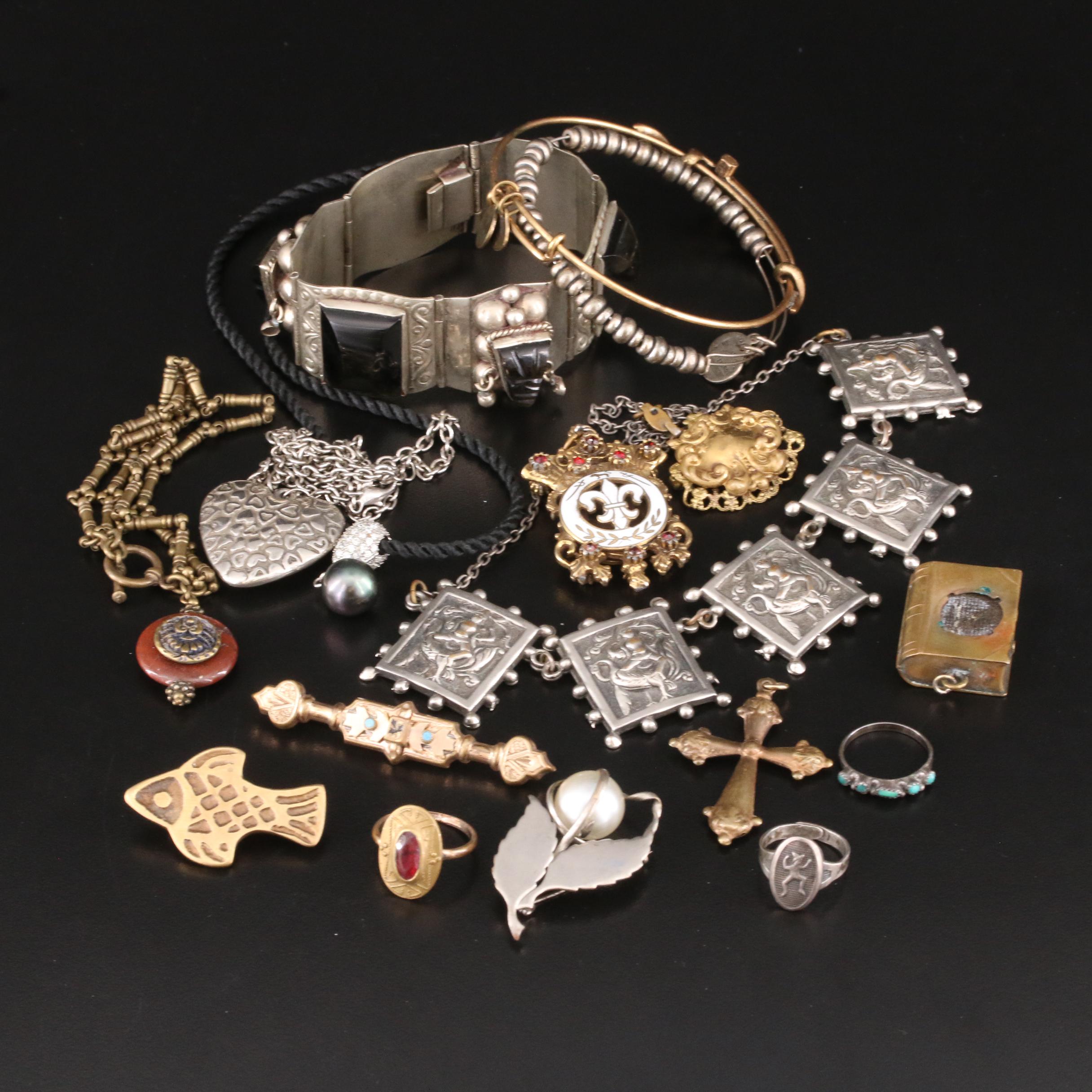 Jewelry Collection of Different Eras, Origins and Materials