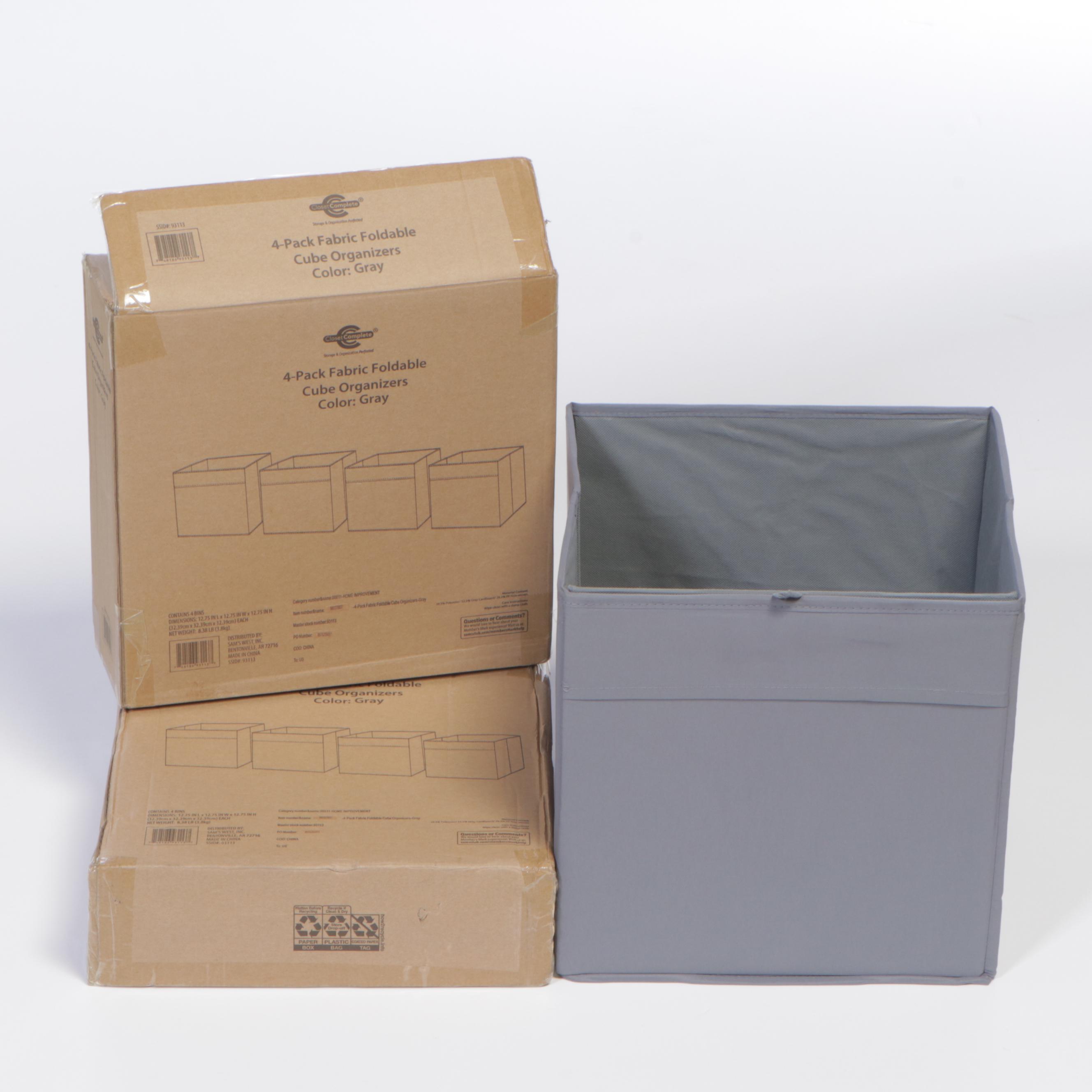 Eight Closet Complete Foldable Fabric Cube Organizer Bins