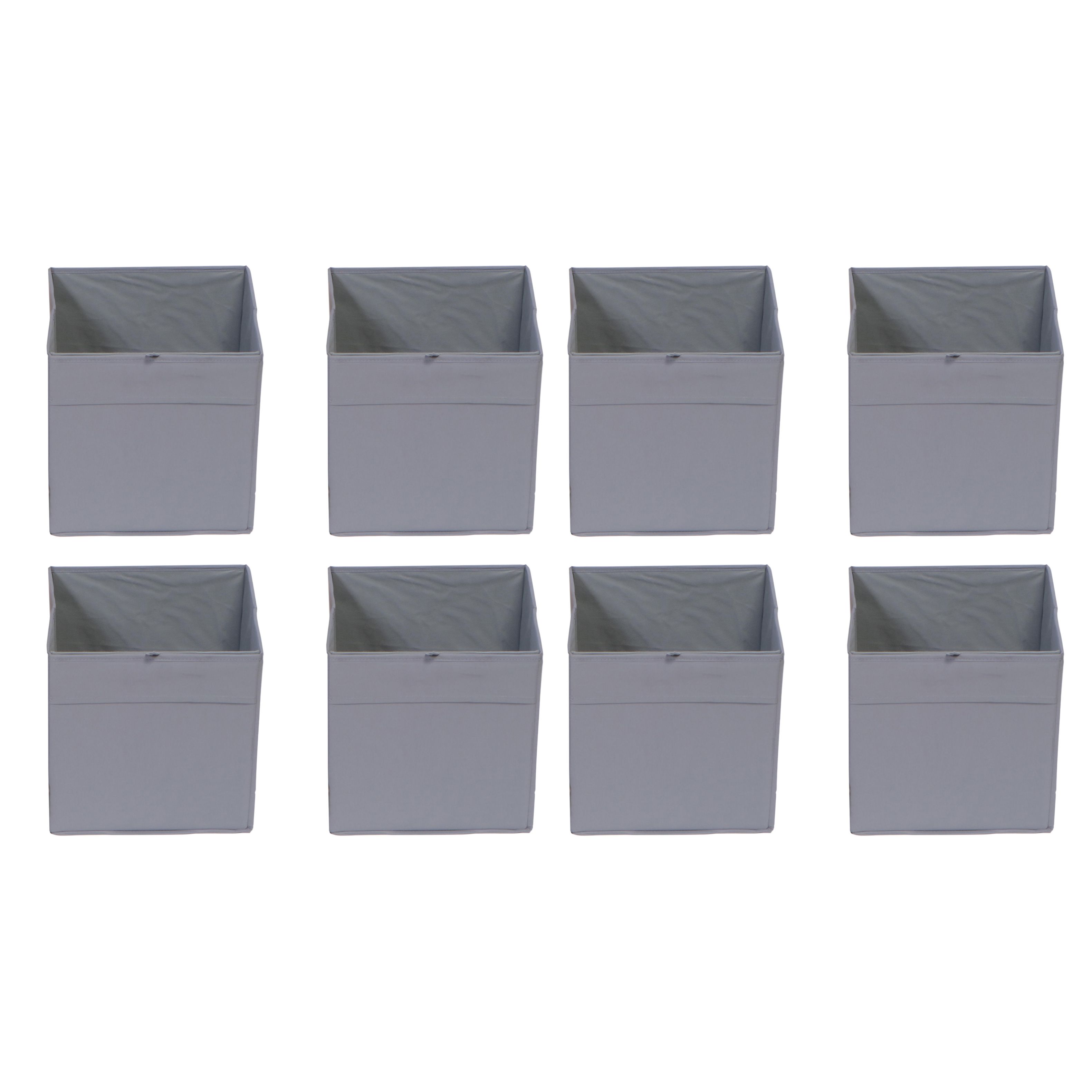 Eight Closet Complete Foldable Fabric Cube Organizer Bins