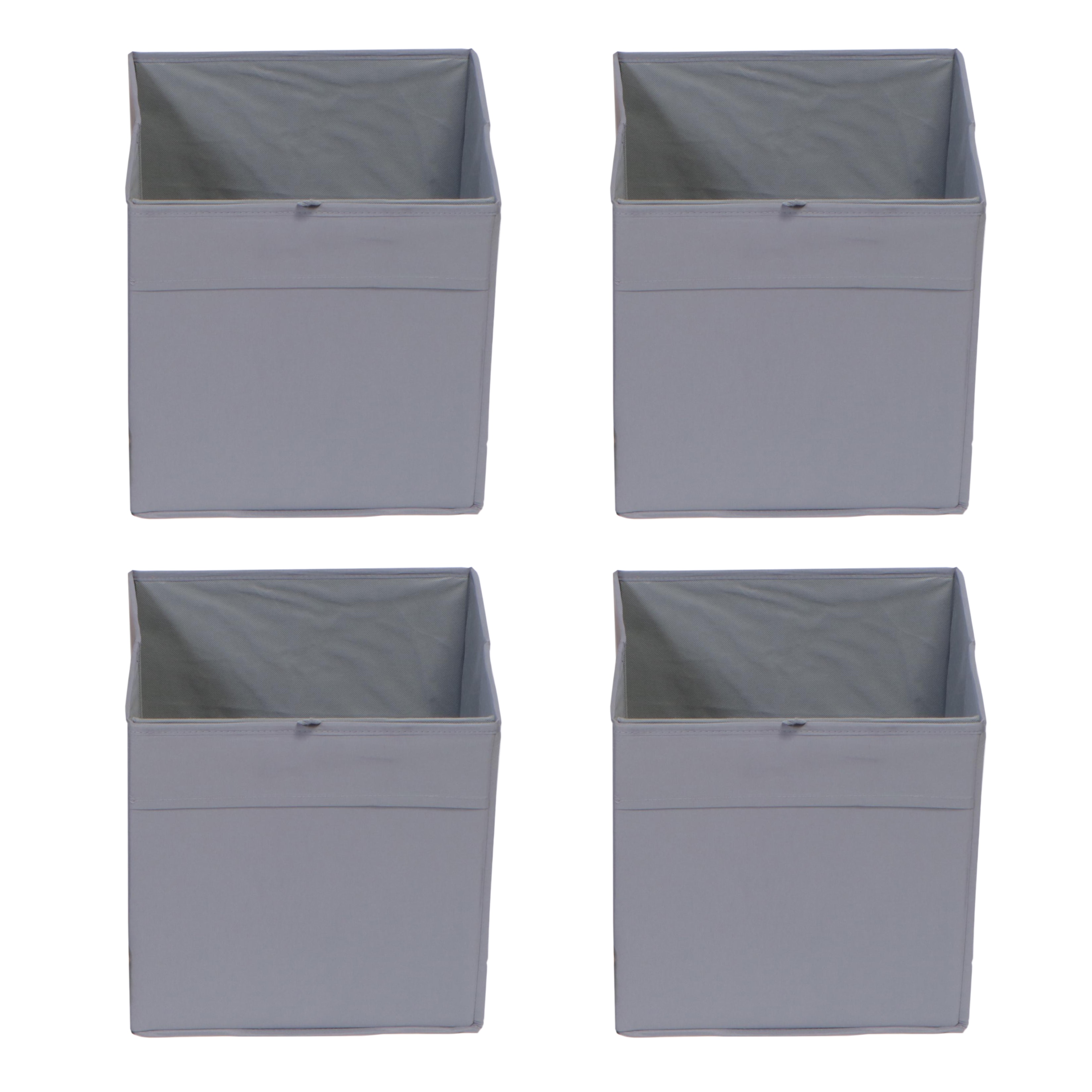 Four Closet Complete Foldable Fabric Cube Organizer Bins
