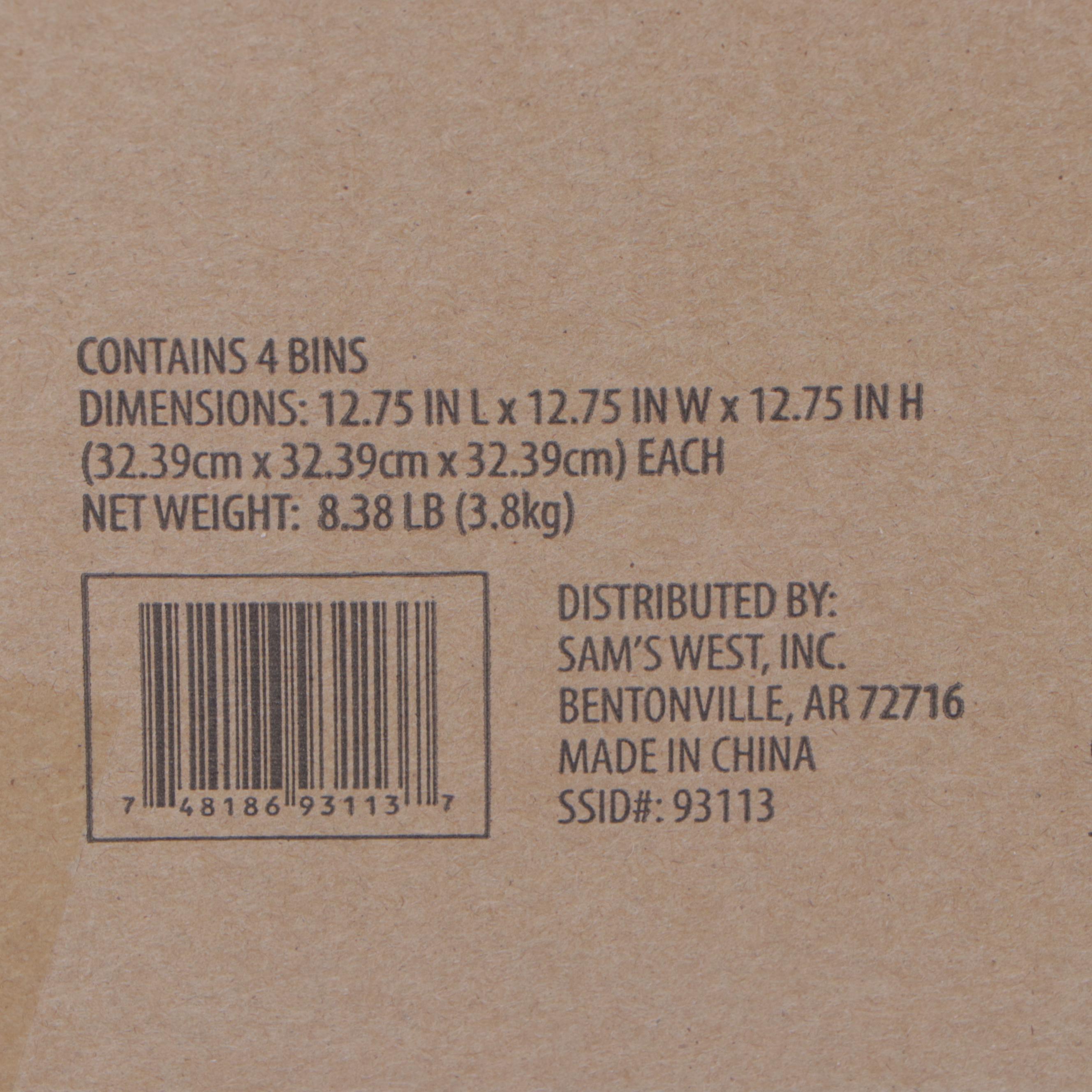 Four Closet Complete Foldable Fabric Cube Organizer Bins