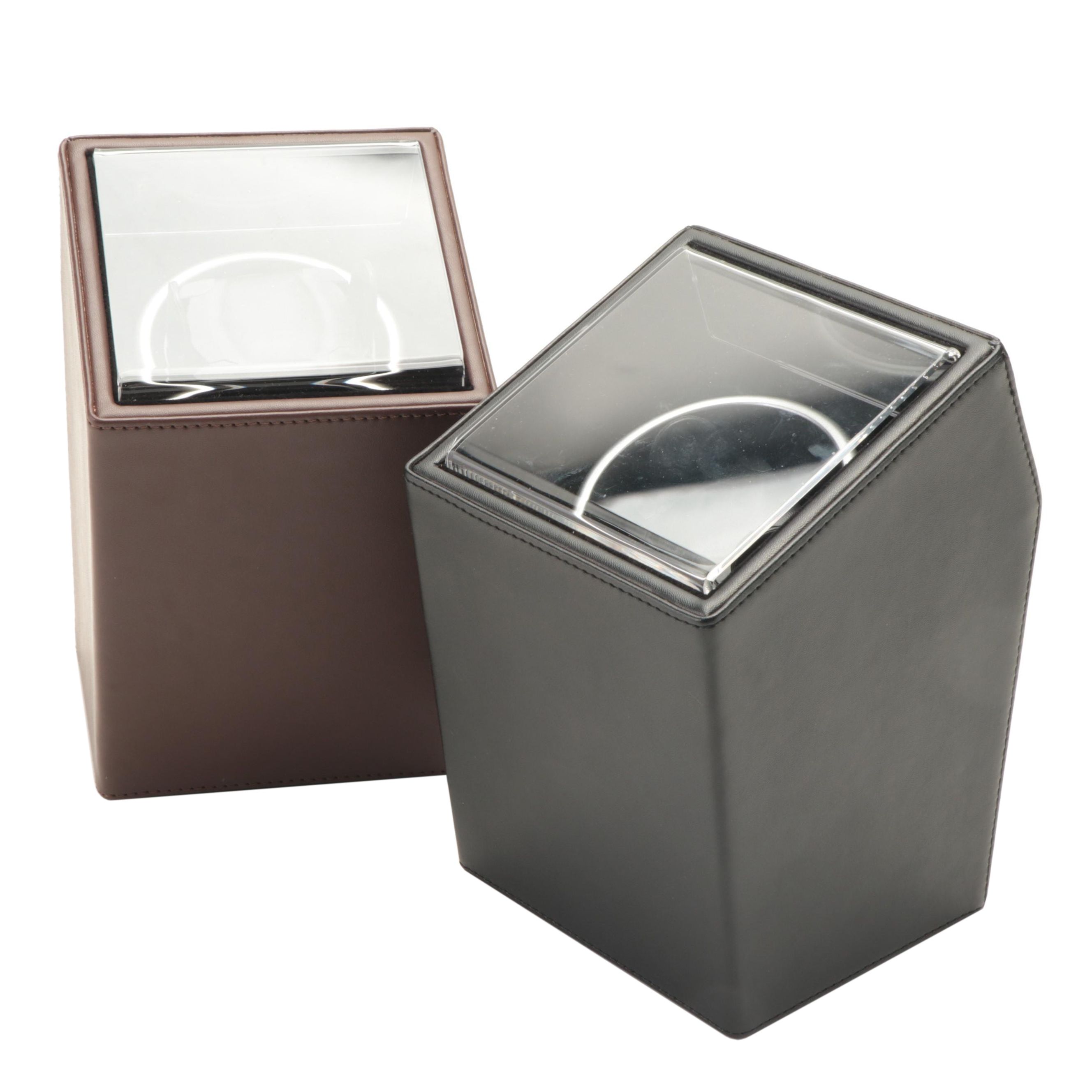 Jere Black and Brown Leather Single Watch Winders