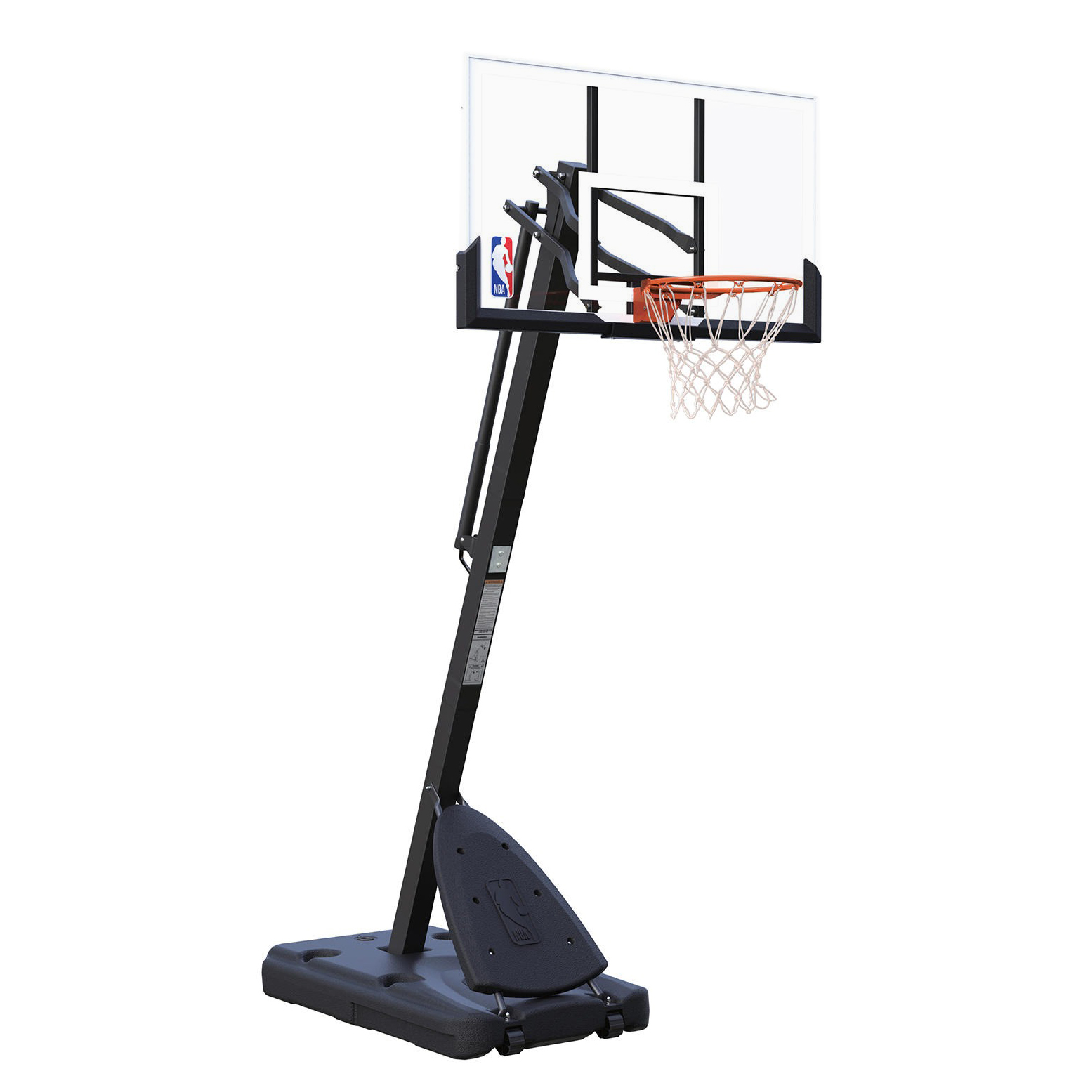 Official NBA 54” Portable Basketball Hoop with Polycarbonate Backboard