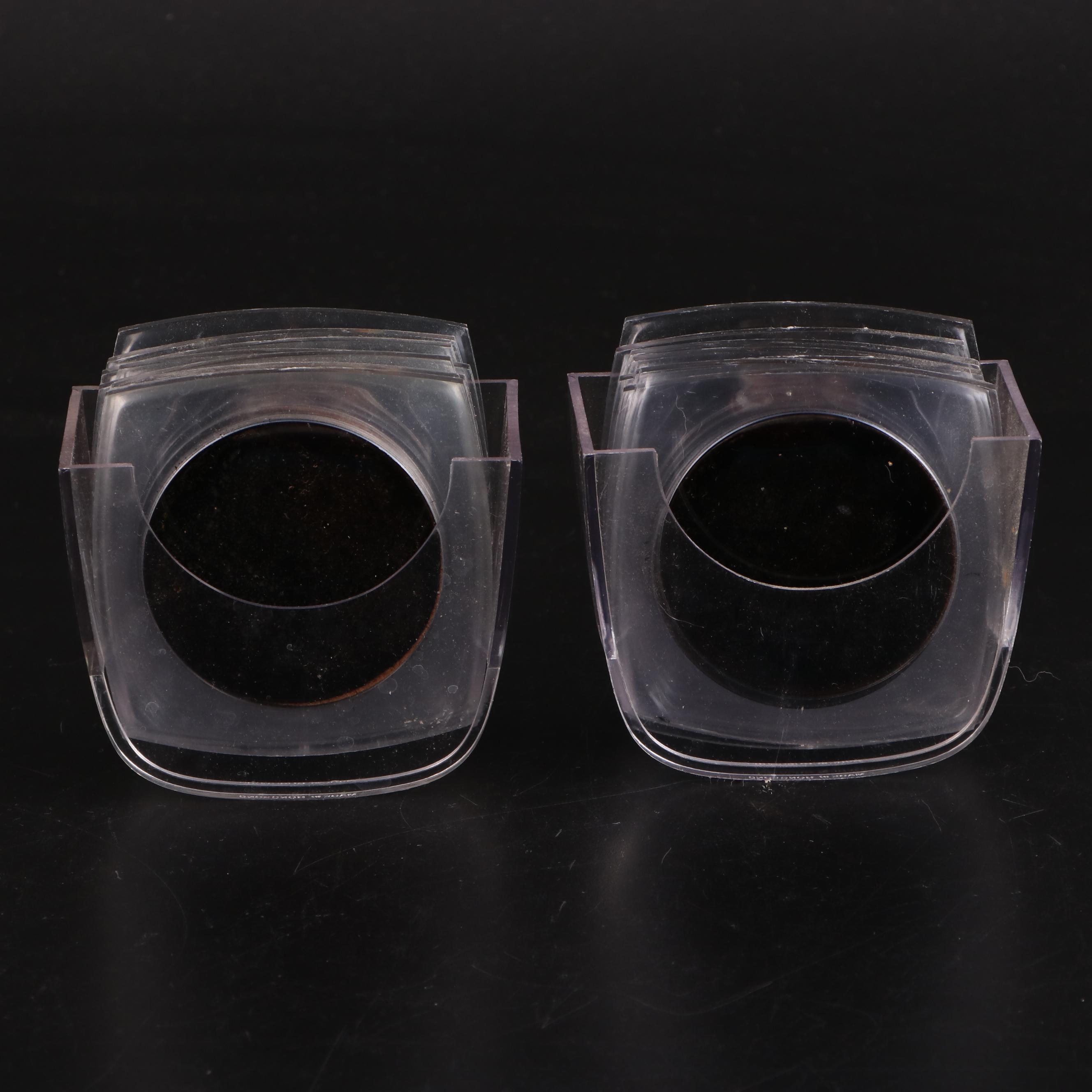 Glass and Chrome Lazy Susan with Ice Bucket and Coasters