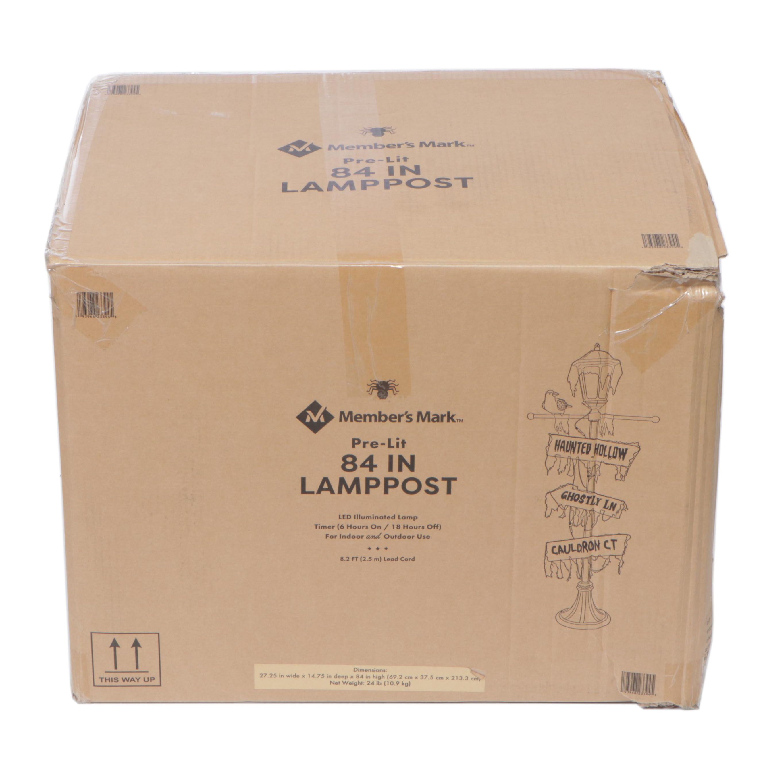 Member's Mark 84" Pre-Lit Halloween Lamppost