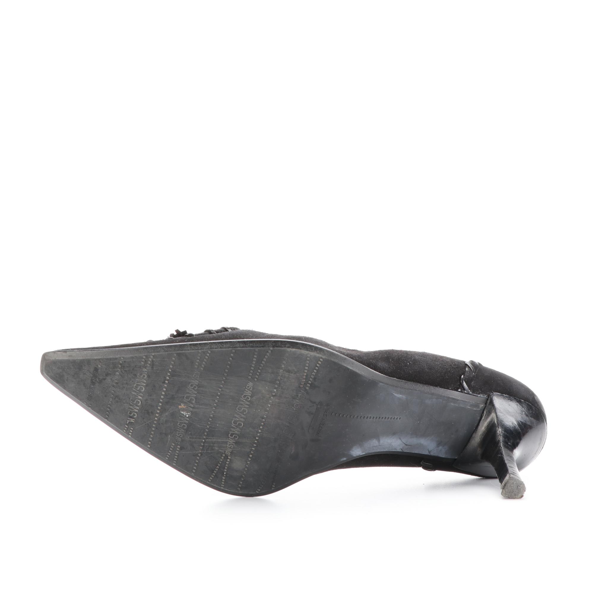 Stuart Weitzman Whip Stitch Tassel Pumps in Suede