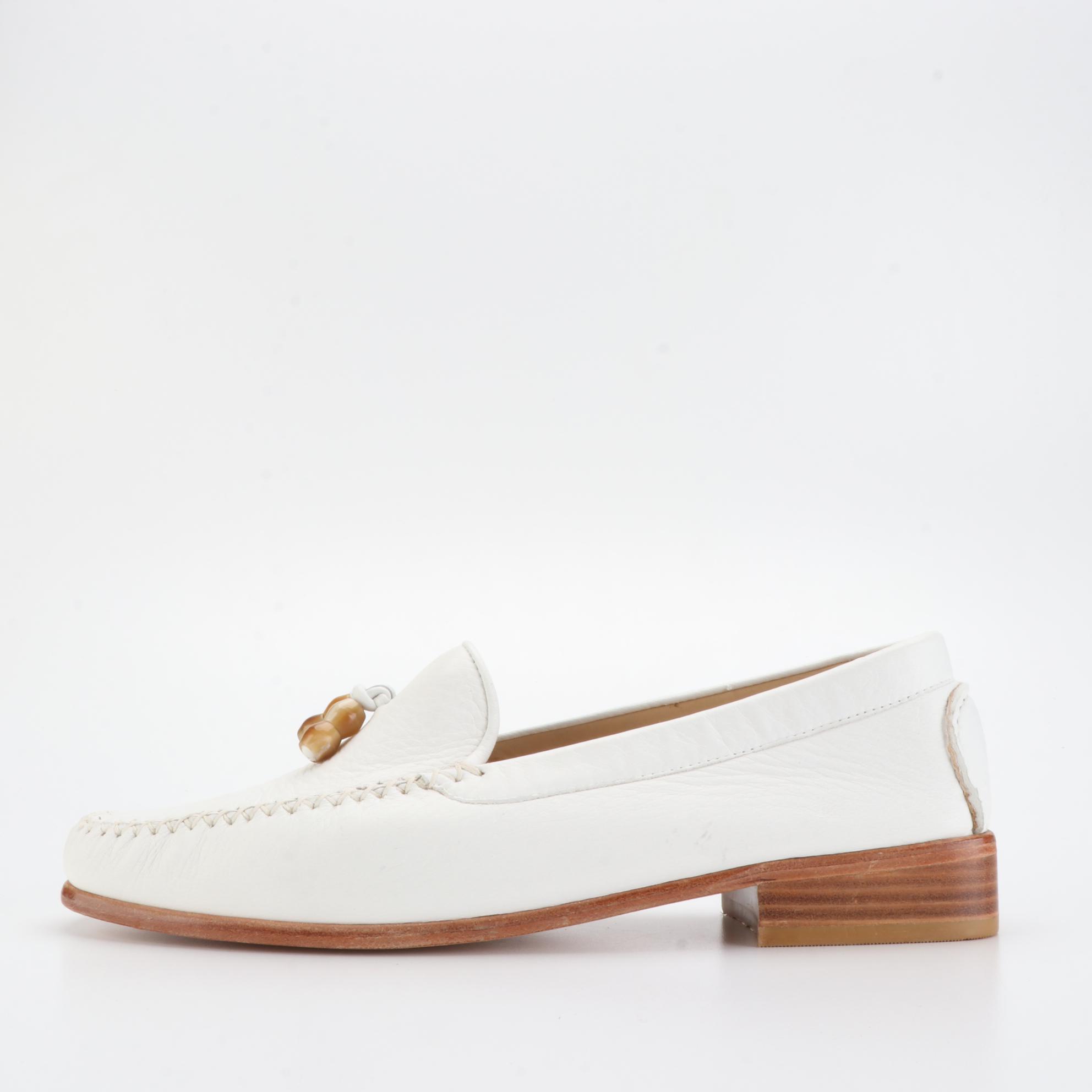 Stuart Weitzman Velvet Brocade, Leather, and Suede Loafers