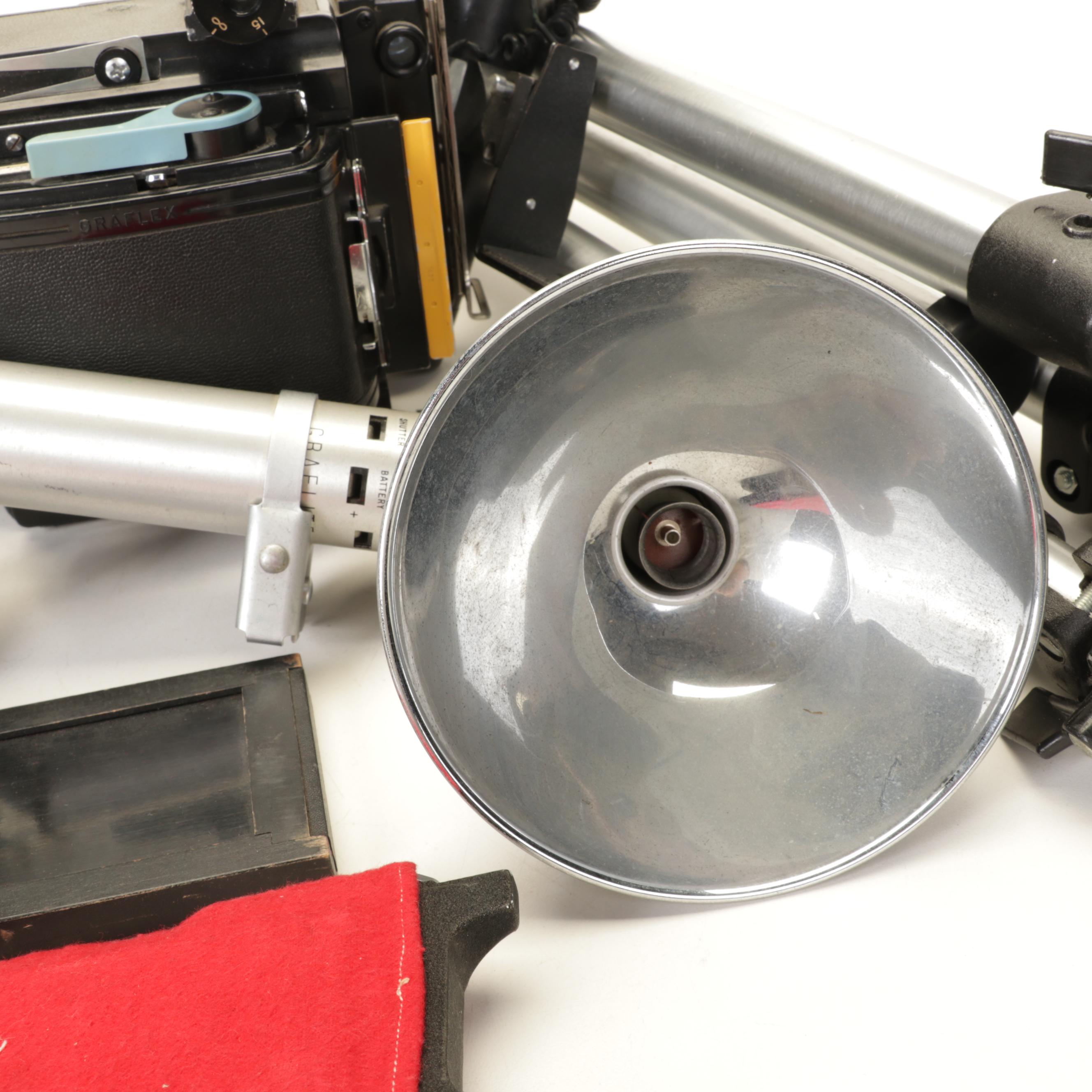 Graflex Kalart Synchronized Range Finder Camera and Other Accessories