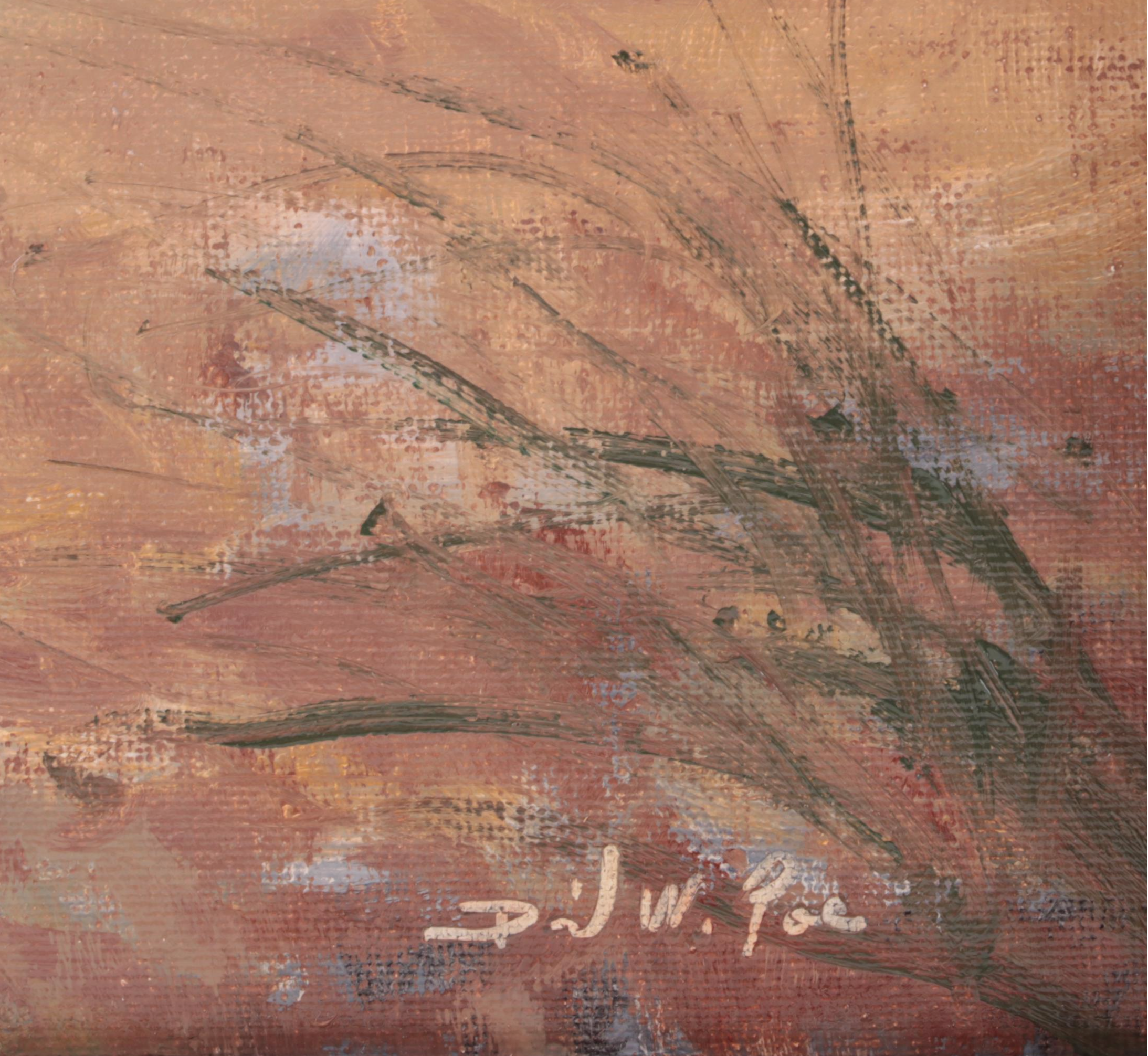 David Wesley Poe Landscape Oil Painting "Not On The Map," 2022