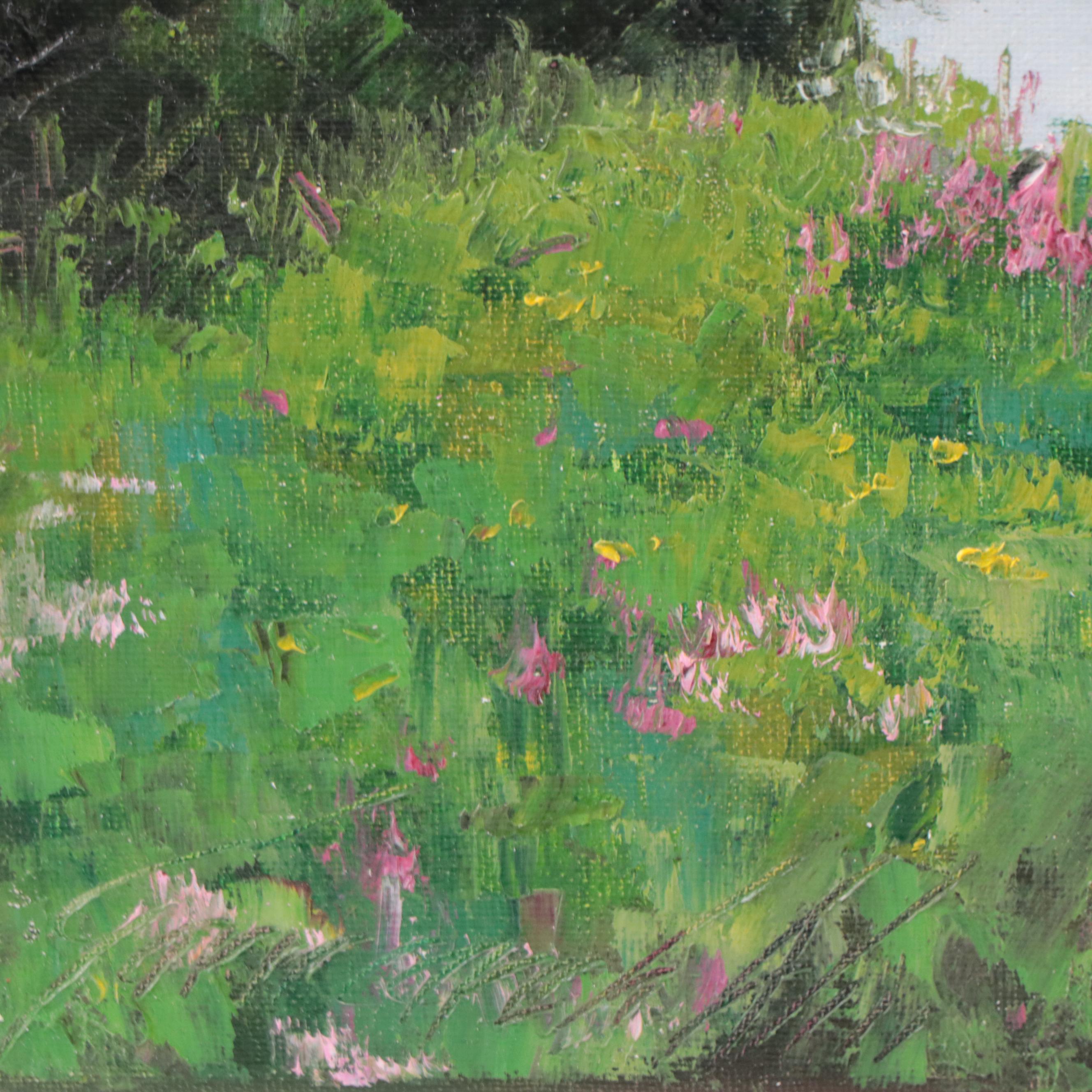 Garncarek Aleksander Landscape Oil Painting "Rzeka," 2022