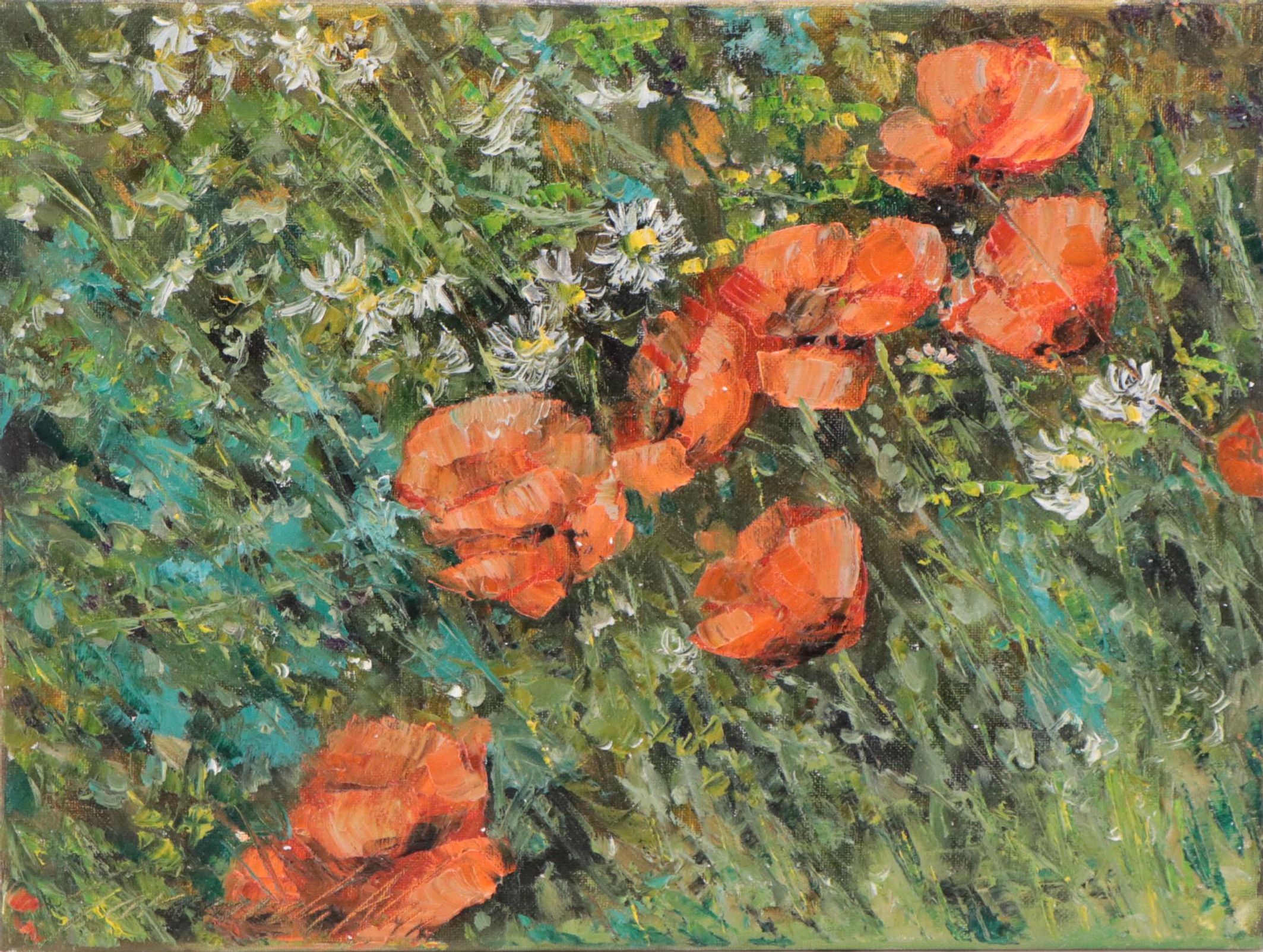 Garncarek Aleksander Oil Painting "Maki Na Tące," 2022