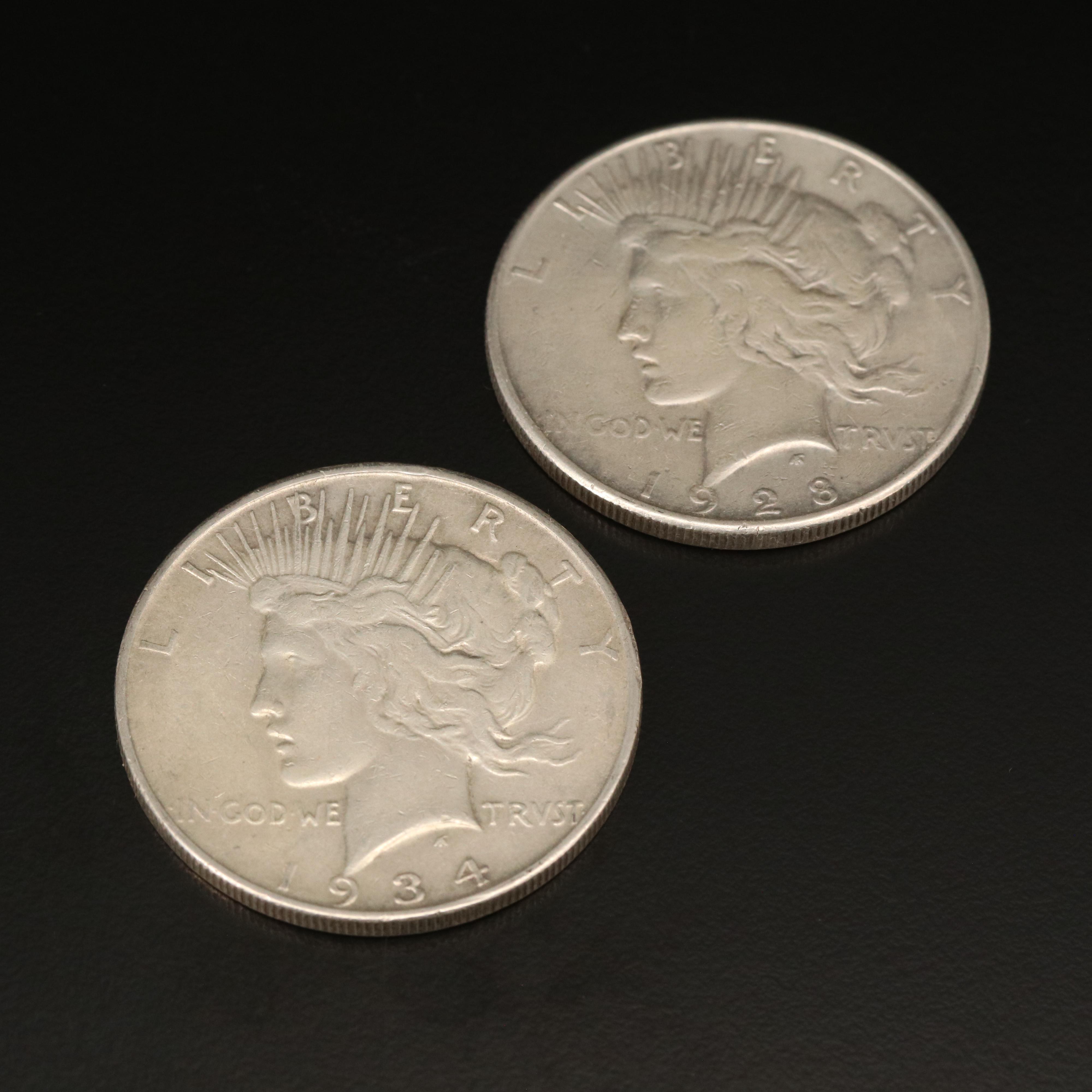 Two Rolls of Silver Dollars