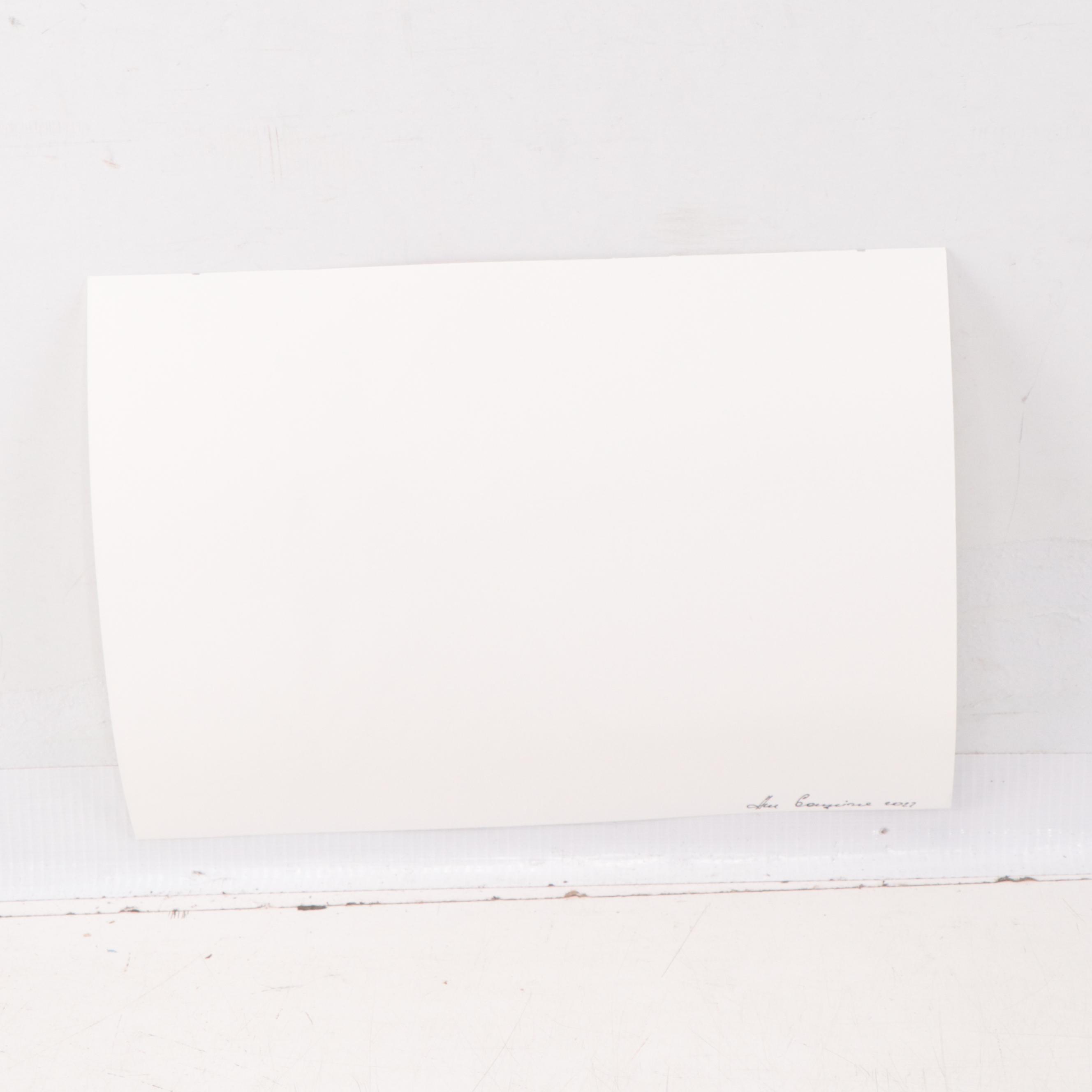 Anne Gorywine Watercolor Painting of Cat, 2022