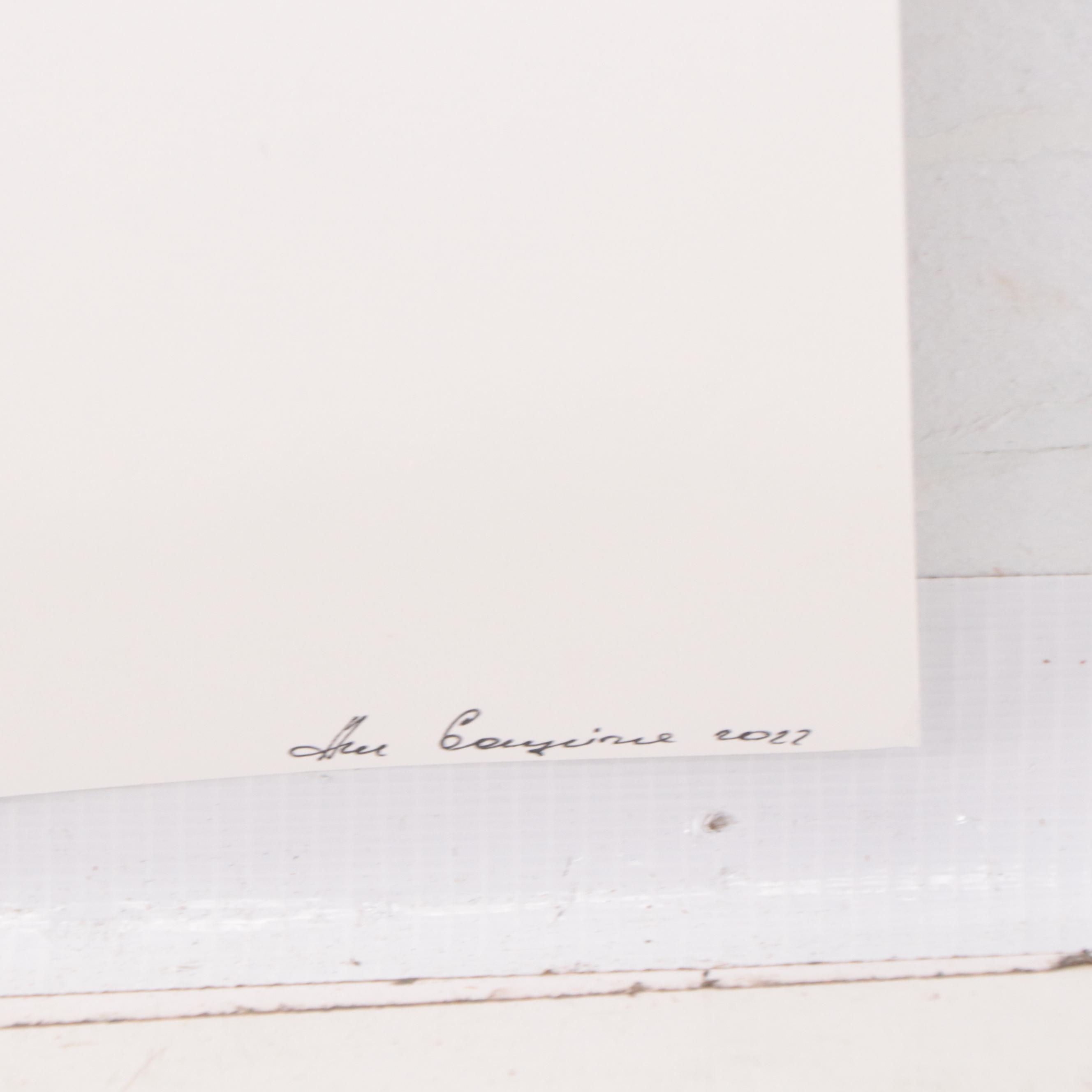 Anne Gorywine Watercolor Painting of Cat, 2022