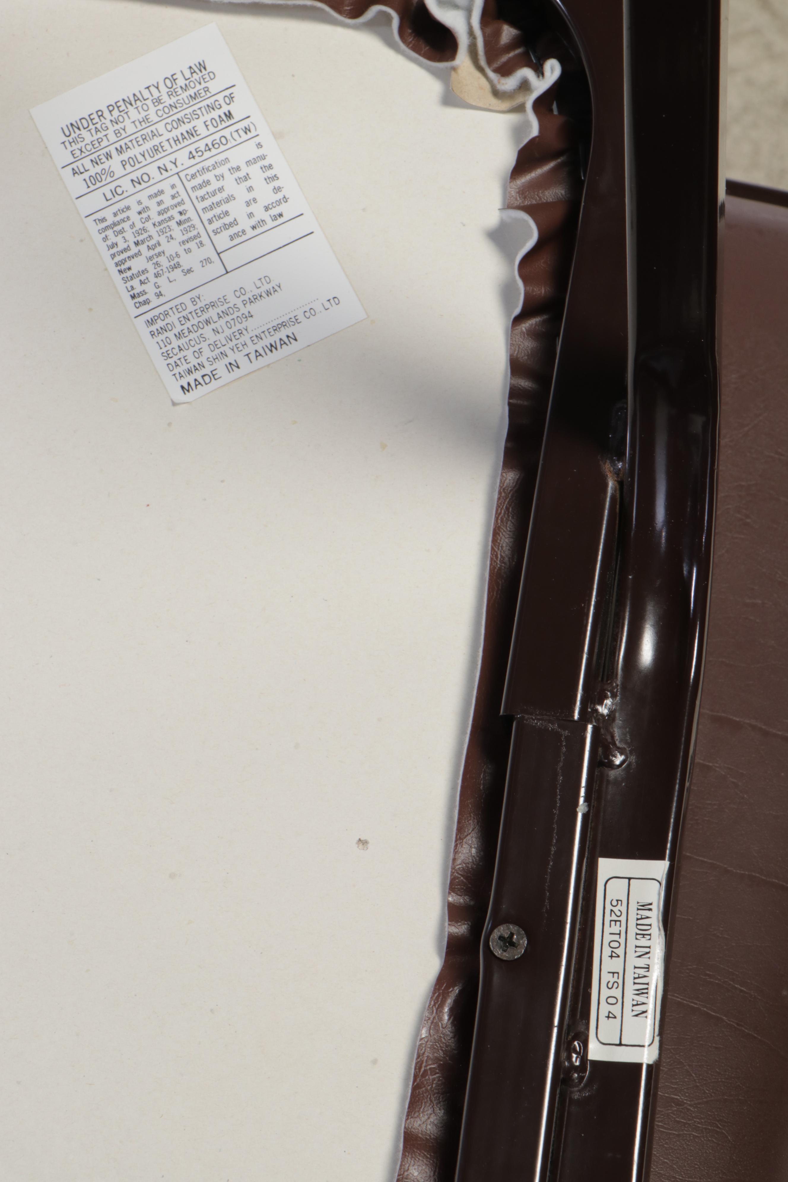 Seventeen Metal Occasional Chairs, Incl. Cosco and Randi Enterprise Co. Ltd.