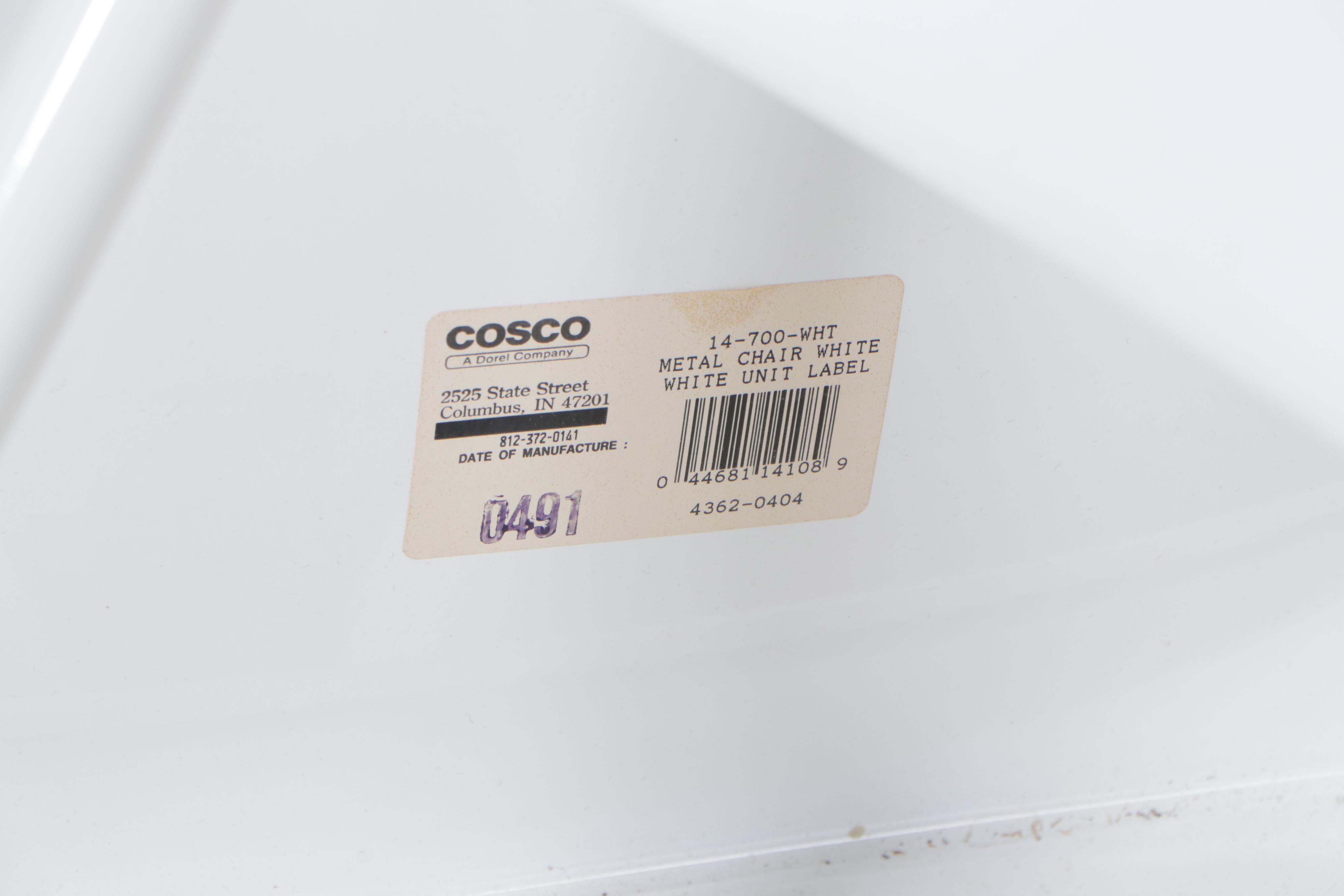 Seventeen Metal Occasional Chairs, Incl. Cosco and Randi Enterprise Co. Ltd.