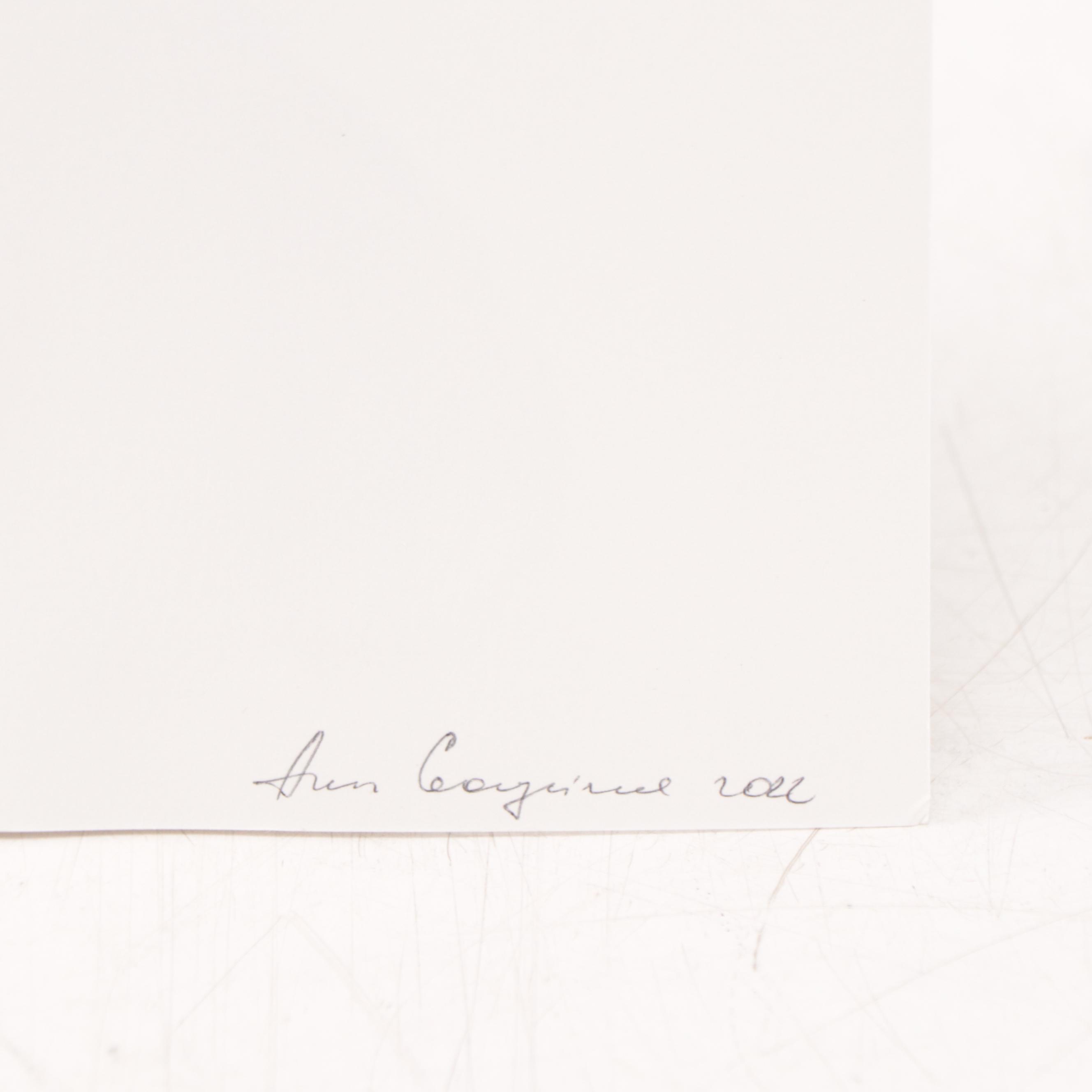 Anne Gorywine Watercolor Painting of Deer, 2022